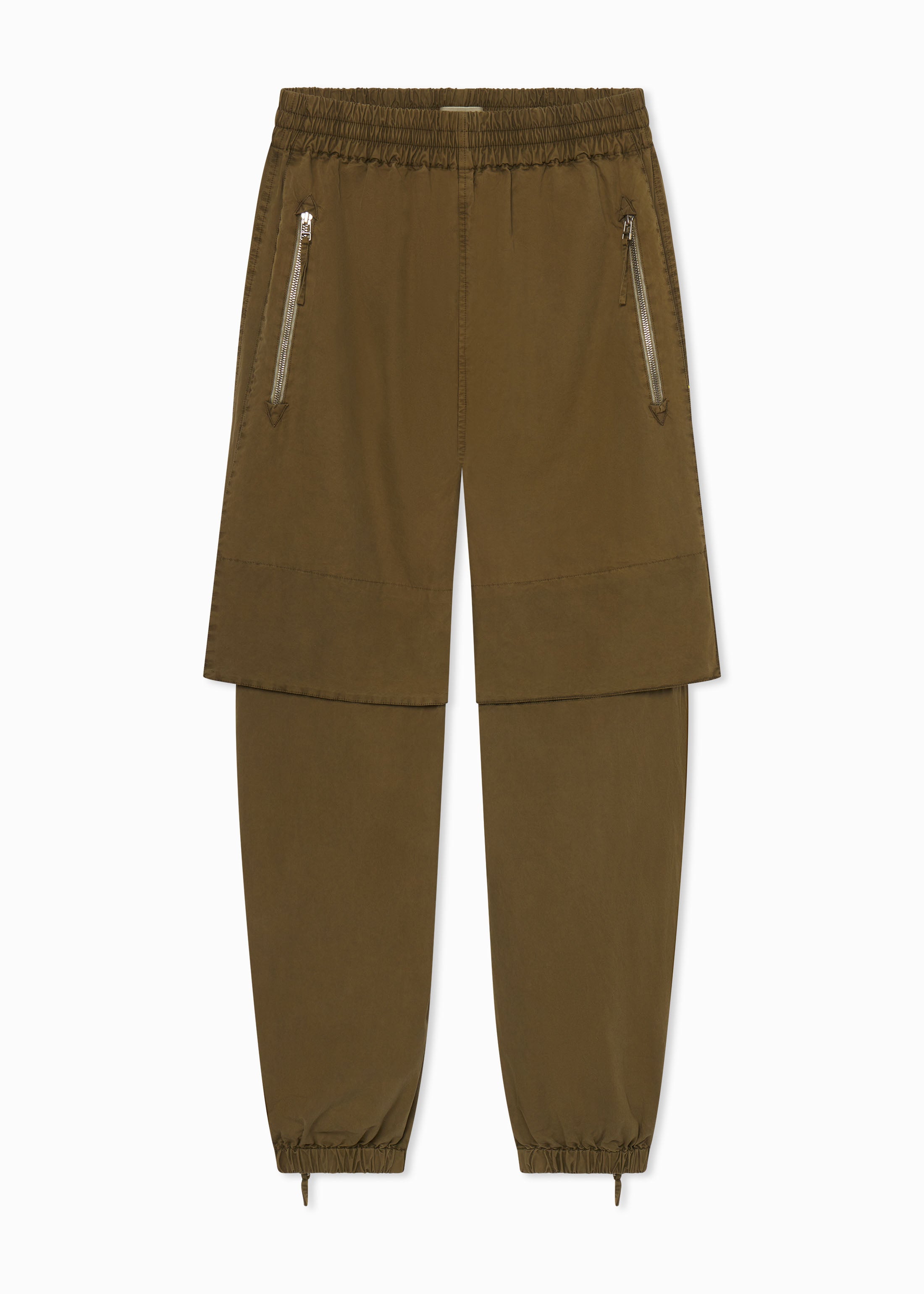 Men's Olive Cotton Twill Utility Pants - Durable Work Pants for Outdoor, Hiking & Casual Wear