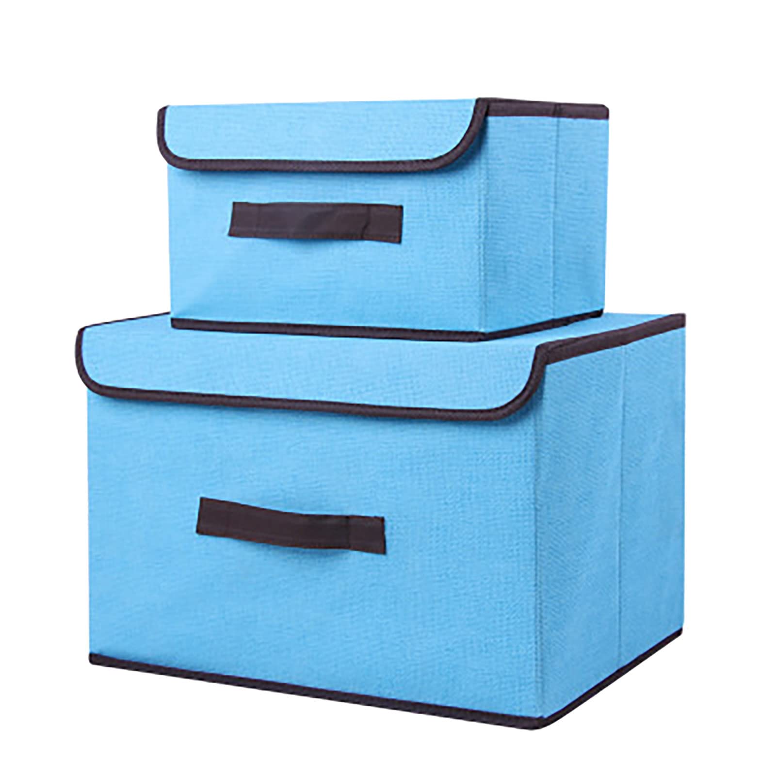 Foldable Storage Box with Lid - Portable Clothes Organizer for Men, Home & Travel Storage Solution | Perfect for Wardrobe, Closet, and Suitcase Organization