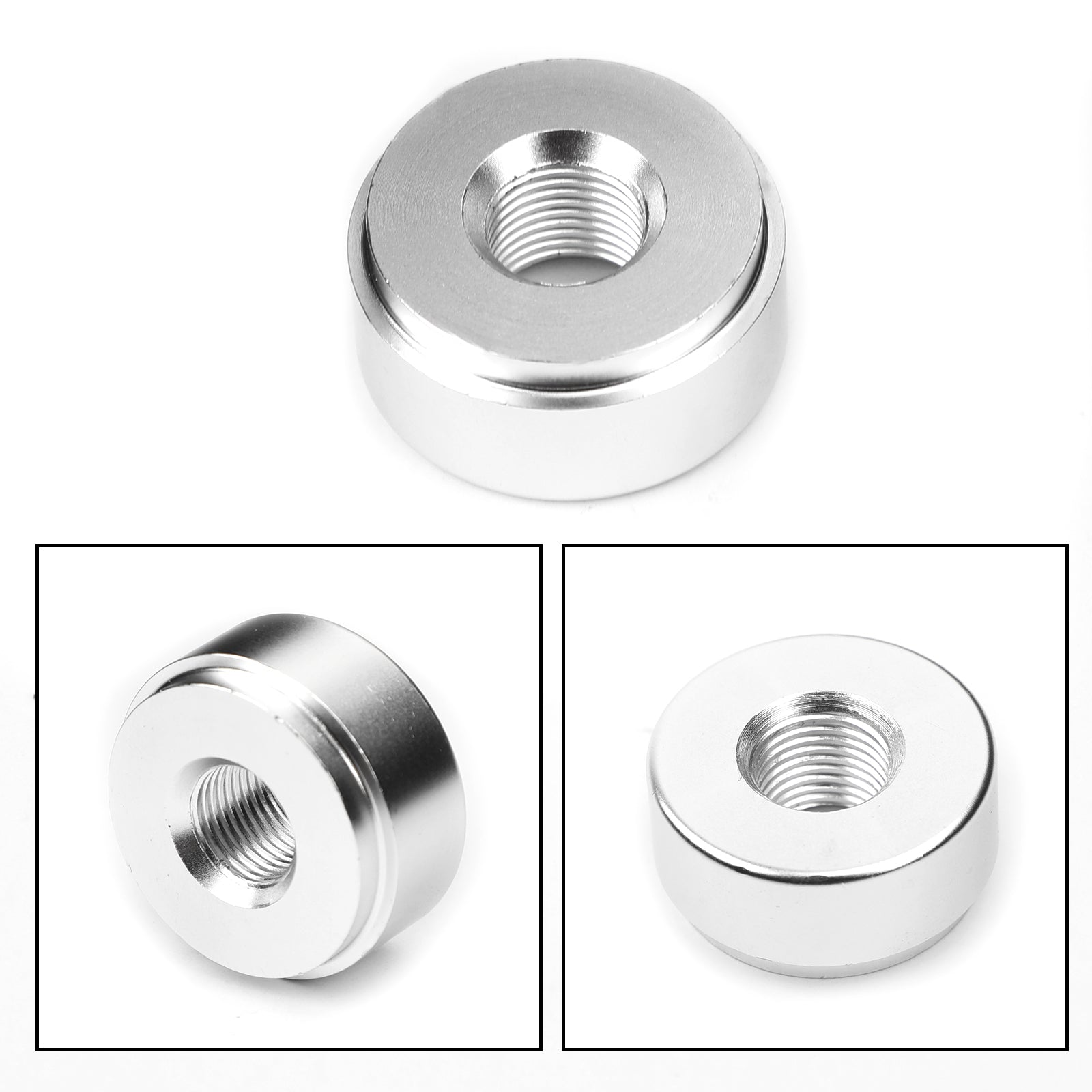 1/8 NPT Female Aluminum Weld On Bung Fitting - High Quality Weldable Pipe Connector for Fuel, Oil & Water Systems - Automotive, Plumbing & Industrial Applications