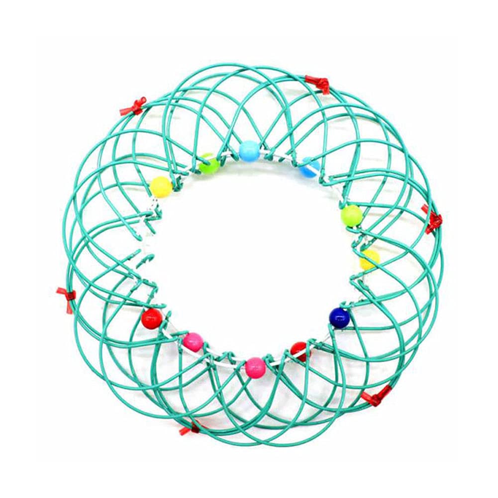 AFfeco Mandala Anti-Stress Fidget Toy - 36 Soft Steel Ring Flower Basket Puzzle, Flexible Iron Sensory Toy for Adults & Kids - Perfect for Christmas Gifts, Winter Parties, Office Stress Relief & Anxiety Management