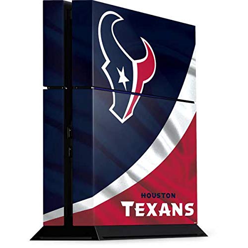 Officially Licensed NFL Houston Texans PS4 Console Gaming Skin Decal - Custom Protective Cover for Enhanced Gaming Experience at Home or Parties