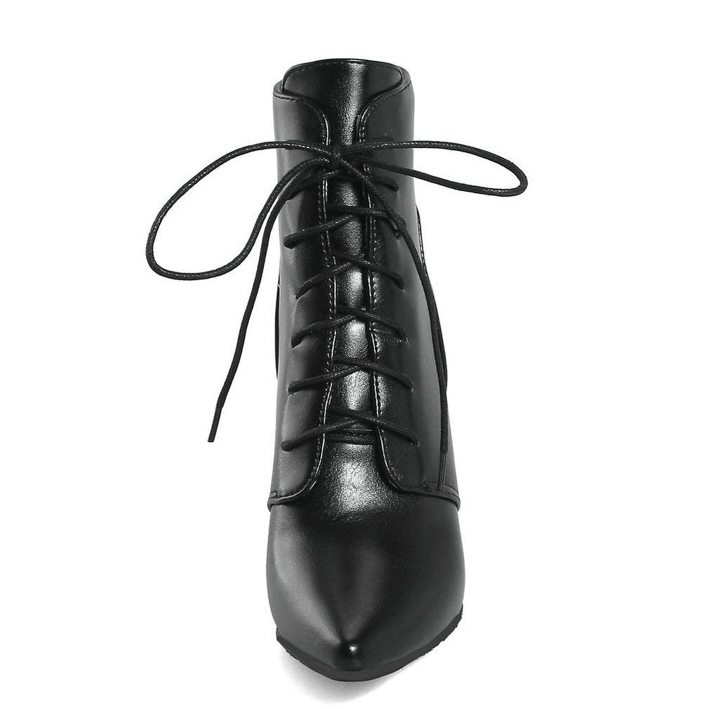 Caradise Women's Vintage Lace Up Pointed Toe Ankle Boots - Stiletto High Heel Booties for Women | Perfect for Office, Party & Night Out