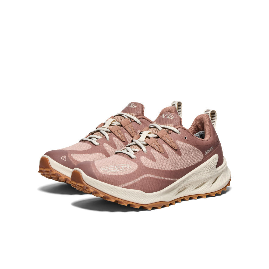 Women's Zionic Waterproof Hiking Shoes - Lightweight & Durable for Outdoor Adventures | Warm Taupe/Raw Umber | Perfect for Trail Running, Camping & Mountain Climbing