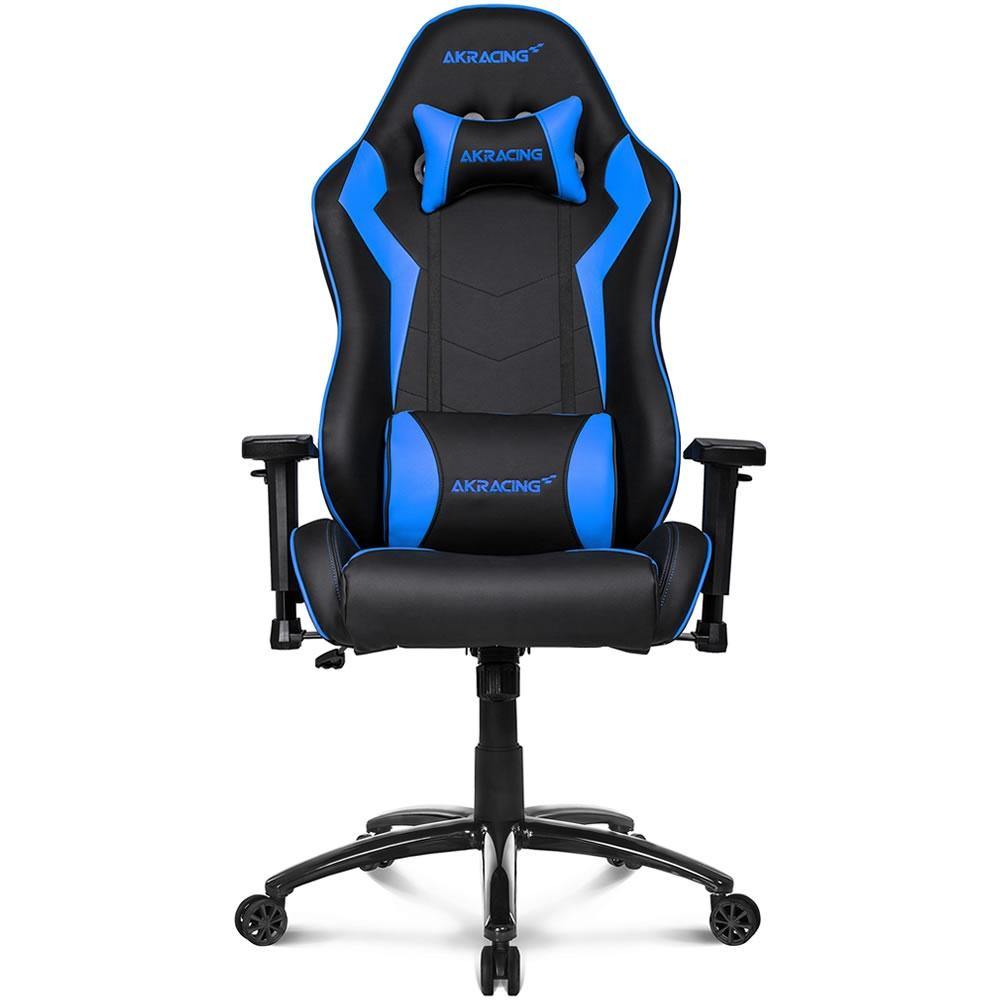 AKRacing Octane Ergonomic Gaming Chair - Blue | High Back Racing Style with Adjustable Lumbar Support & Headrest | Perfect for PC, Office & Esports Gaming Setup