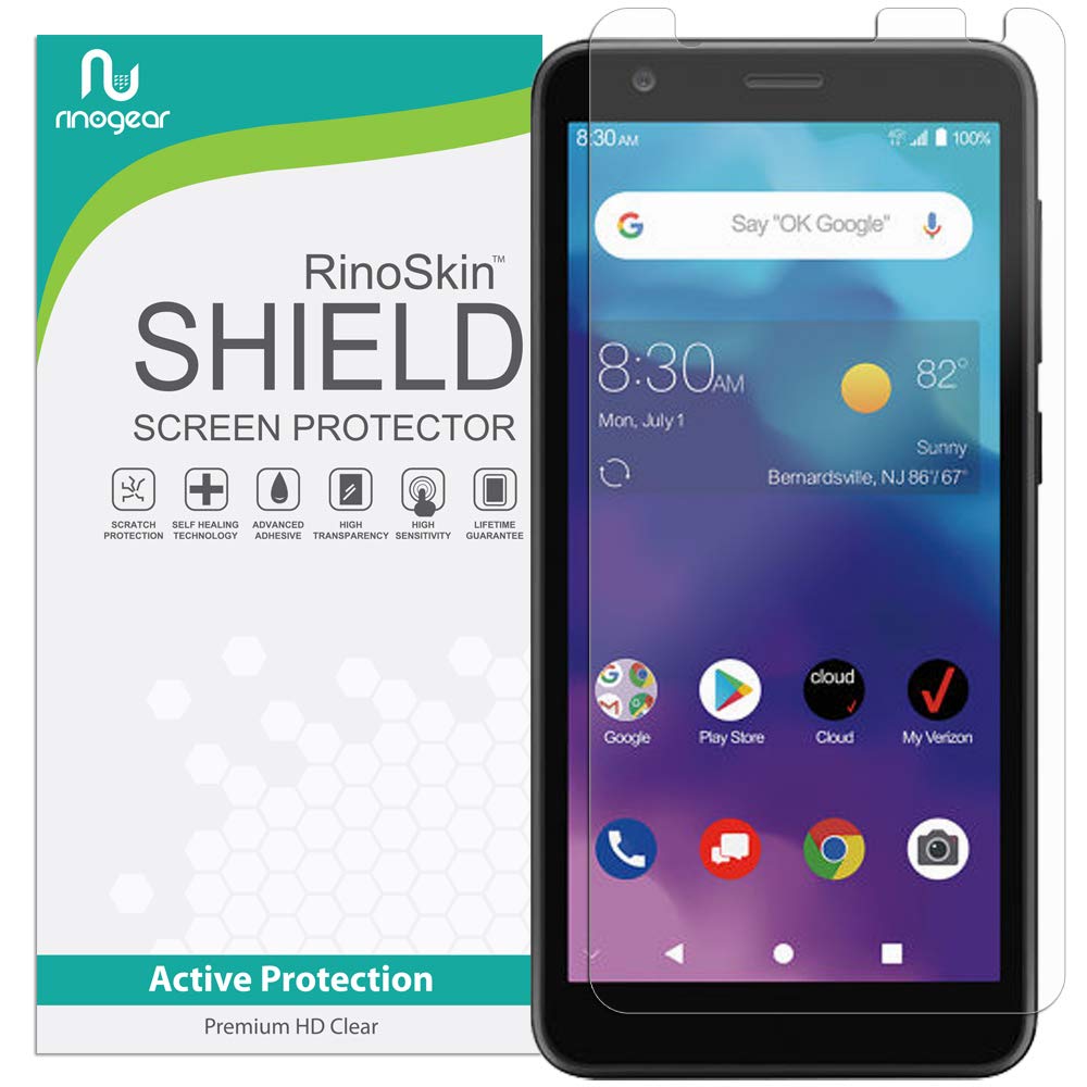 RinoGear Screen Protector for ZTE Blade Vantage 2 - Case Friendly, Flexible TPU Film with Full Coverage - Clear HD Protection for Daily Use, Work & Travel