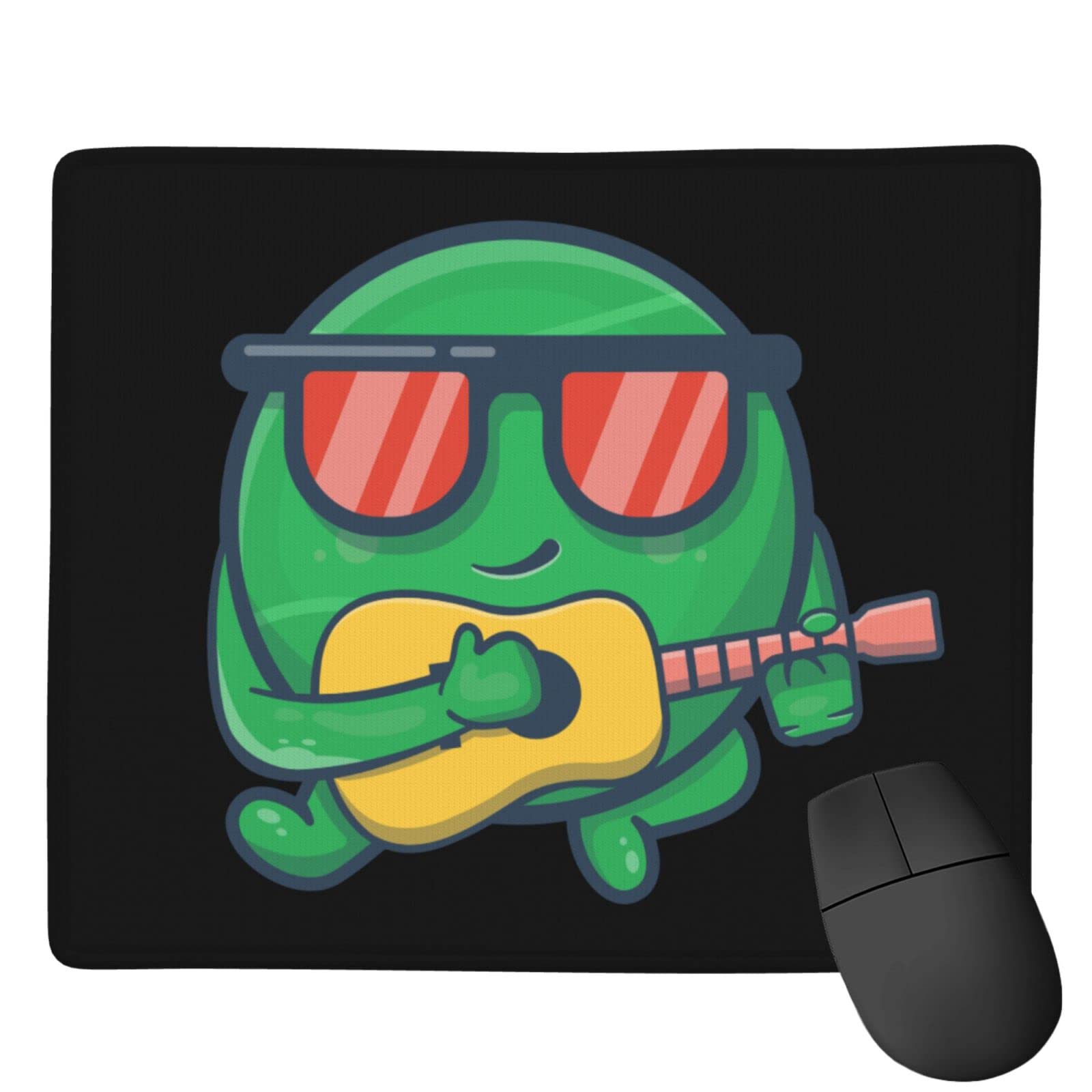 SIYTUAU Cute Tennis Playing Guitar Mouse Pad - Waterproof, Non-Slip Rubber Desk Mat for Laptop & Office Use (7x9 inches) - Perfect for Gaming, Work & Home Decor