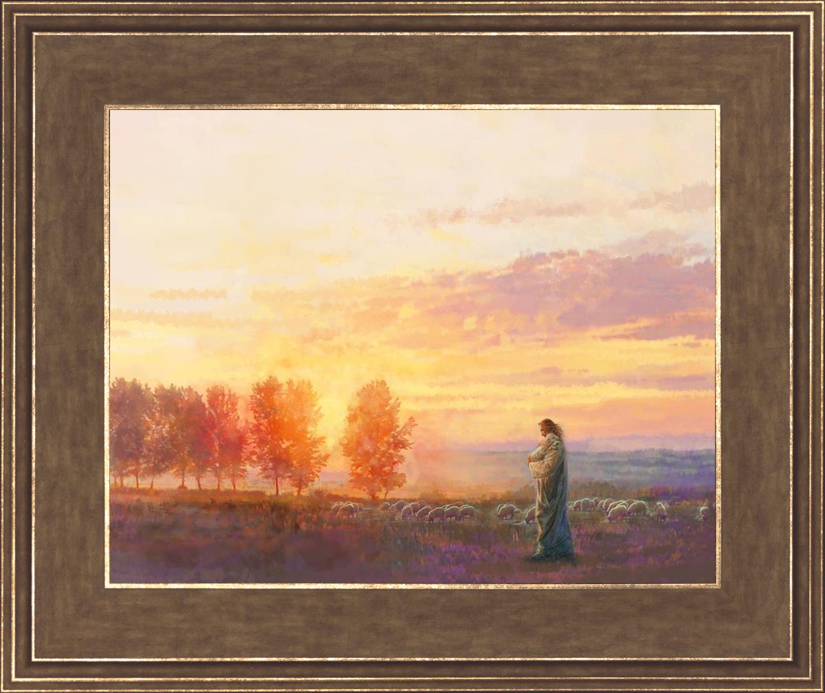 Eventide By Yongsung Kim - Premium Christian Wall Art for Home & Church Decor | Inspirational Bible Verse Canvas Painting | Perfect for Living Room, Bedroom & Worship Spaces