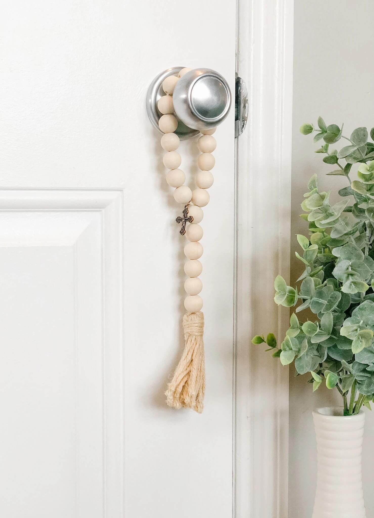 Cross Home Blessing Door Hanger - Religious Wall Decor for Christian Homes - Perfect for Easter, Christmas & Housewarming Gifts