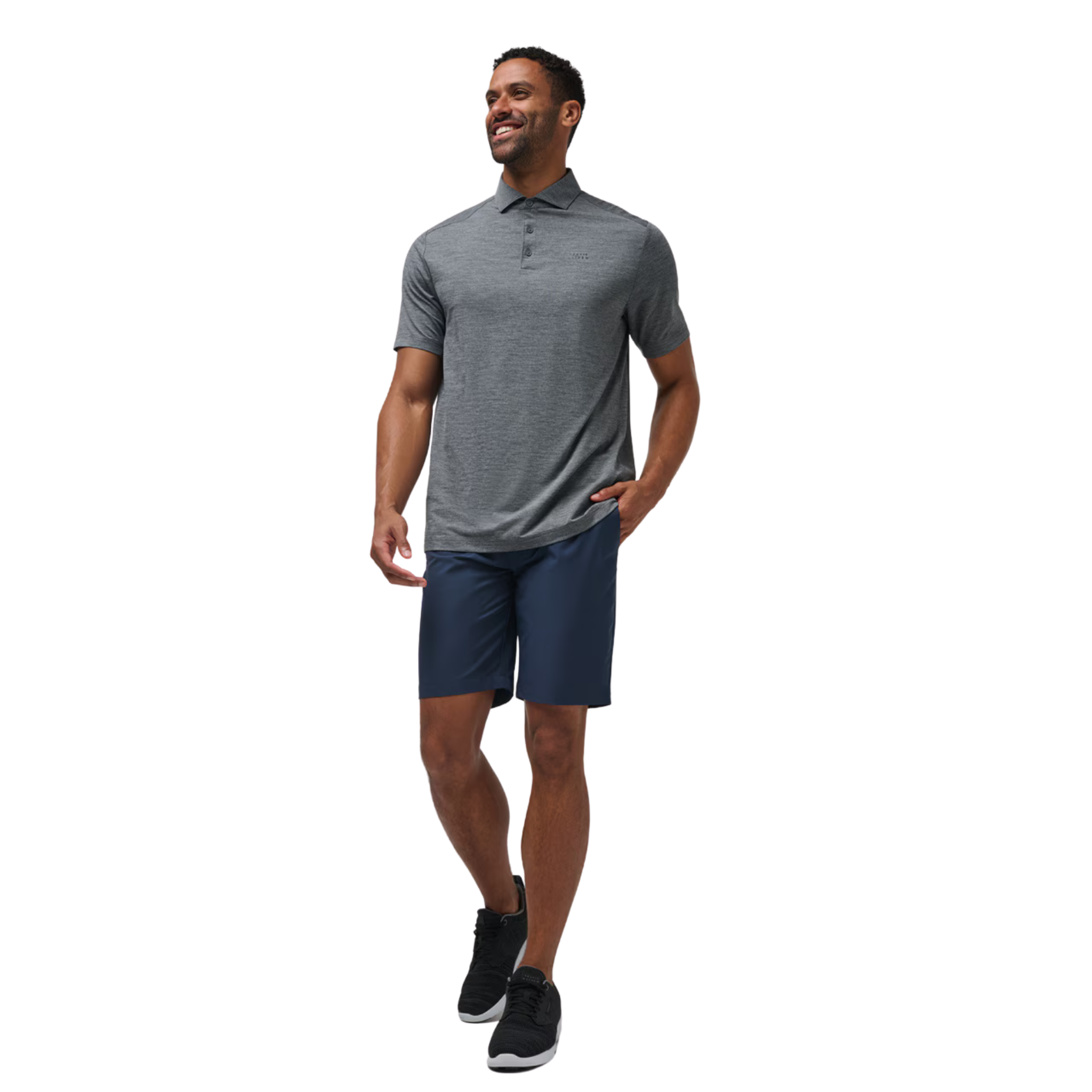 TravisMathew The Heater Pro Men's Performance Polo Shirt - Moisture Wicking, UV Protection & Breathable Fabric for Golf, Tennis & Casual Wear