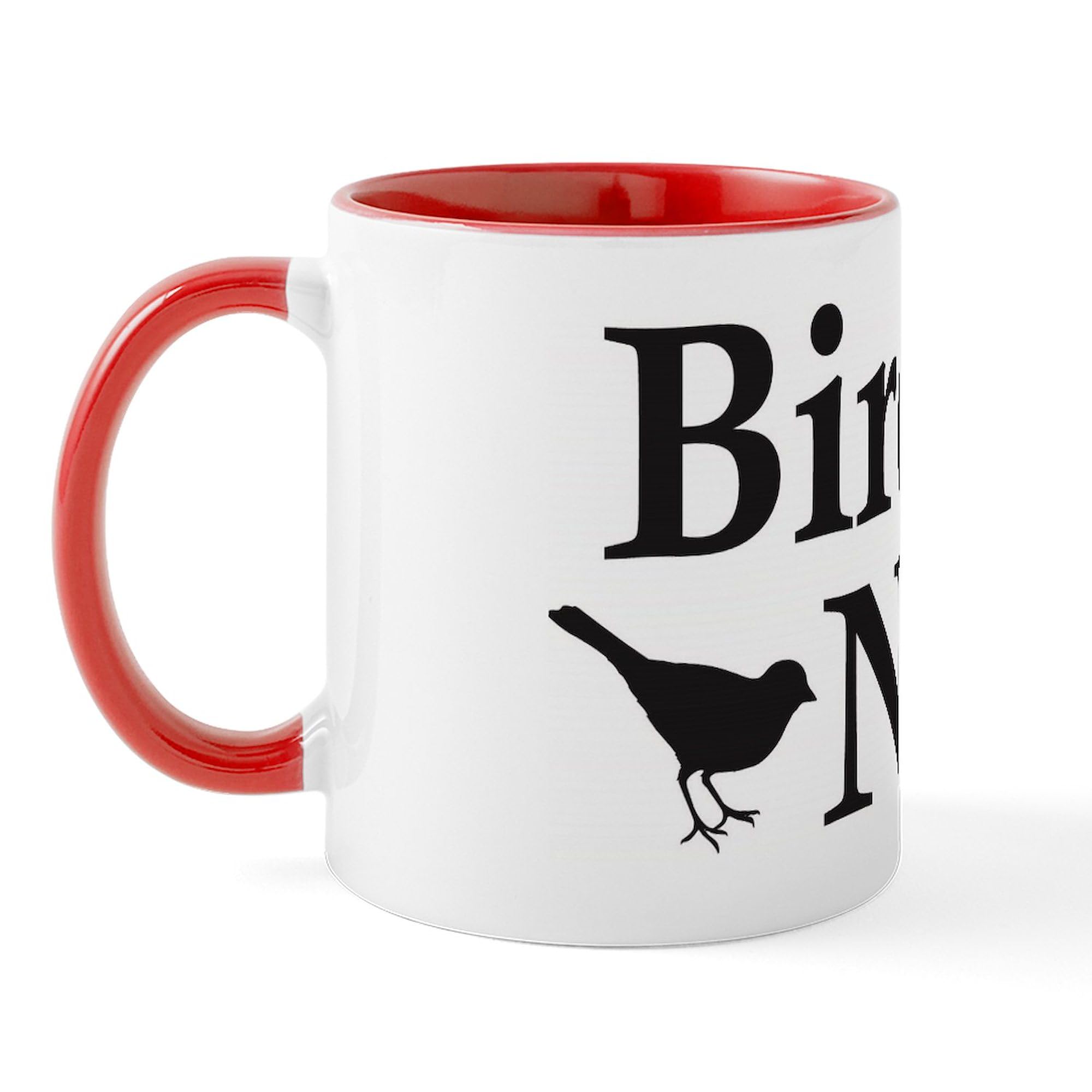 Bird Nerd Ceramic Coffee Mug 11 oz (325 ml) - Funny Gift for Bird Watchers & Nature Lovers - Perfect for Home, Office or Outdoor Use