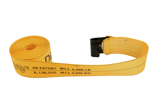 4-Pack Heavy Duty 30' Diamond Weave Winch Straps with Flat Hooks - 8-Piece Set for Towing, Hauling & Off-Road Vehicle Recovery - Secure Cargo Transport for Trucks, Trailers & ATVs