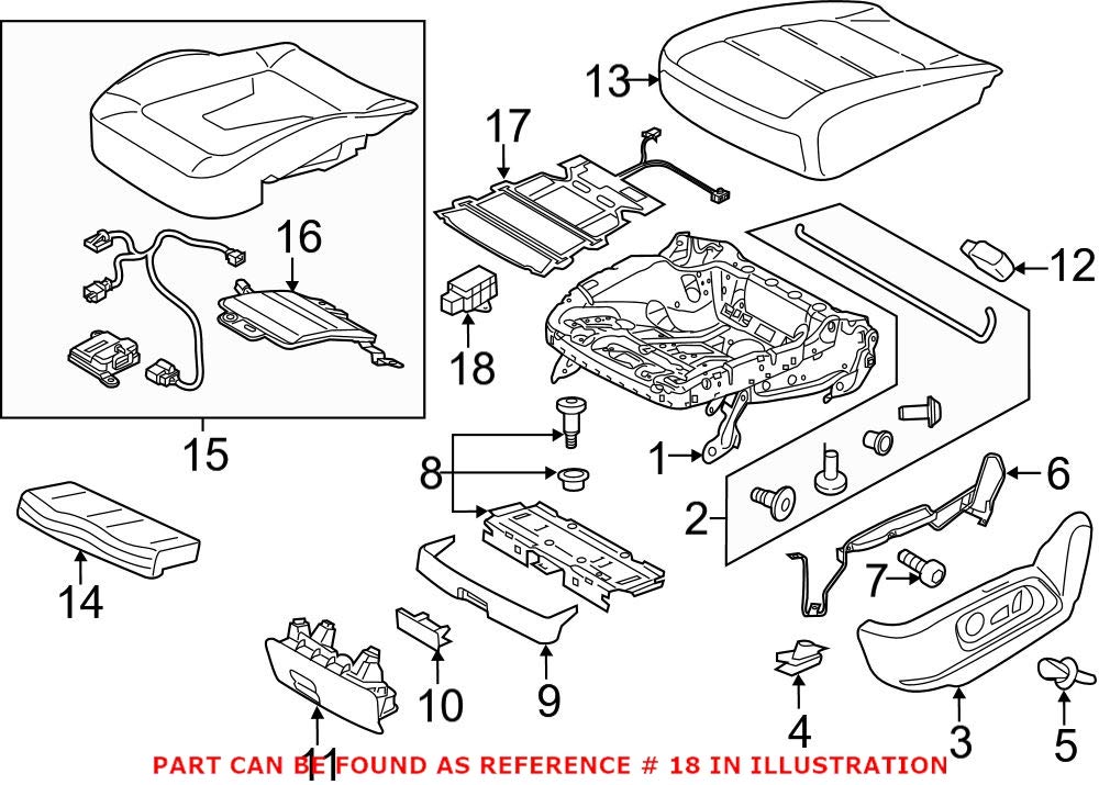 Original OEM Seat Heater Control Module 5K0959772A for Audi A4 A5 Q5 - Premium Car Heating System Replacement Part for Winter Comfort Driving
