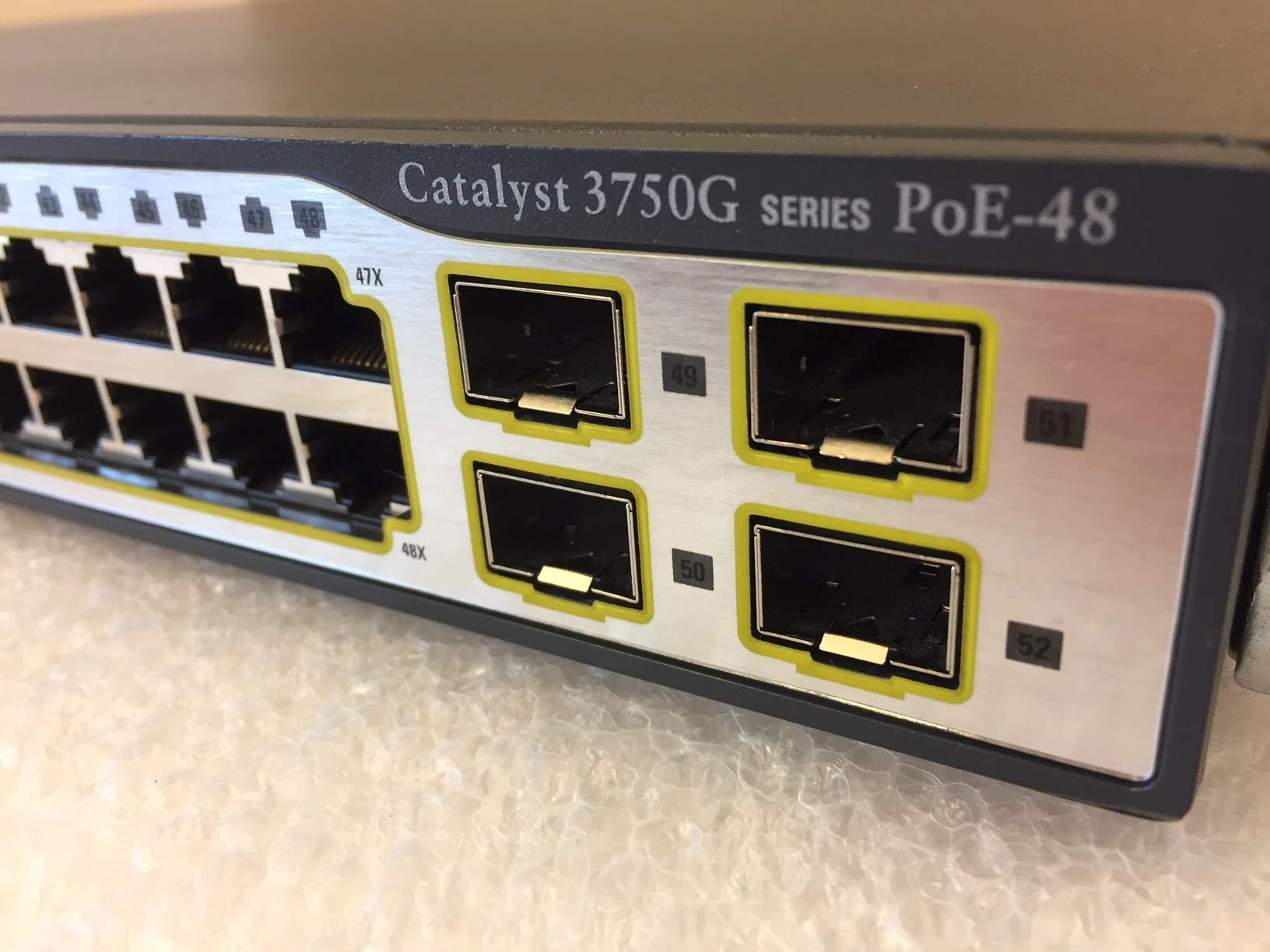 Cisco Catalyst WS-C3750G-48PS-S 48 Port Gigabit PoE Switch | 370W Power Over Ethernet | Layer 3 Managed | Refurbished | Ideal for Office Networks, Data Centers & VoIP Systems