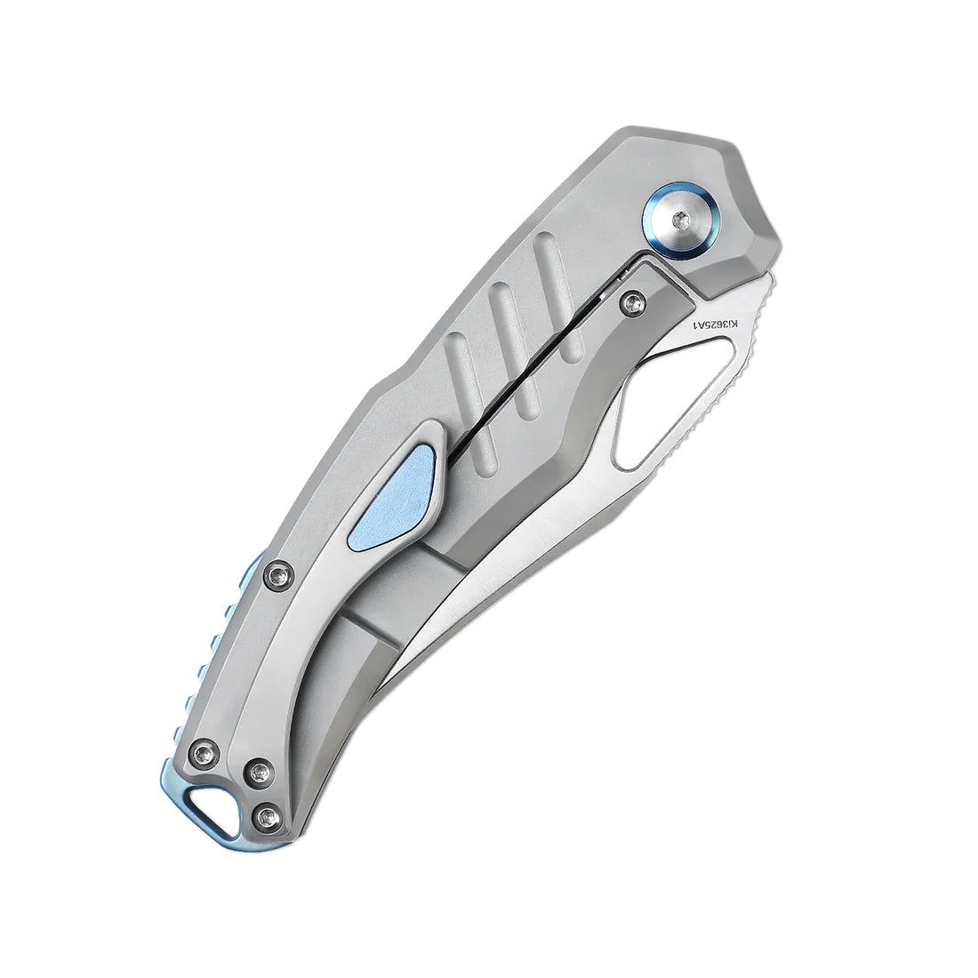 Kizer Ki3625A1 Torngat EDC Pocket Knife - S35VN Stainless Steel Satin Blade & Stonewashed Titanium Handle - Perfect for Camping, Hiking, and Outdoor Survival Gear