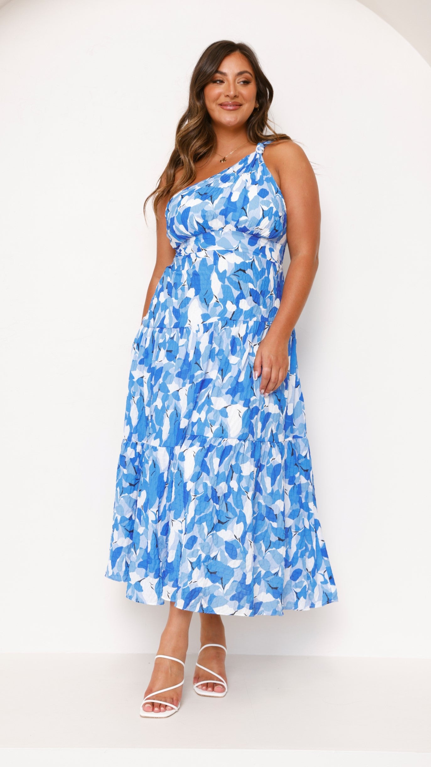 Jayma Maxi Dress - Blue Floral Print Long Summer Dress for Women | Beach, Vacation & Casual Outfit