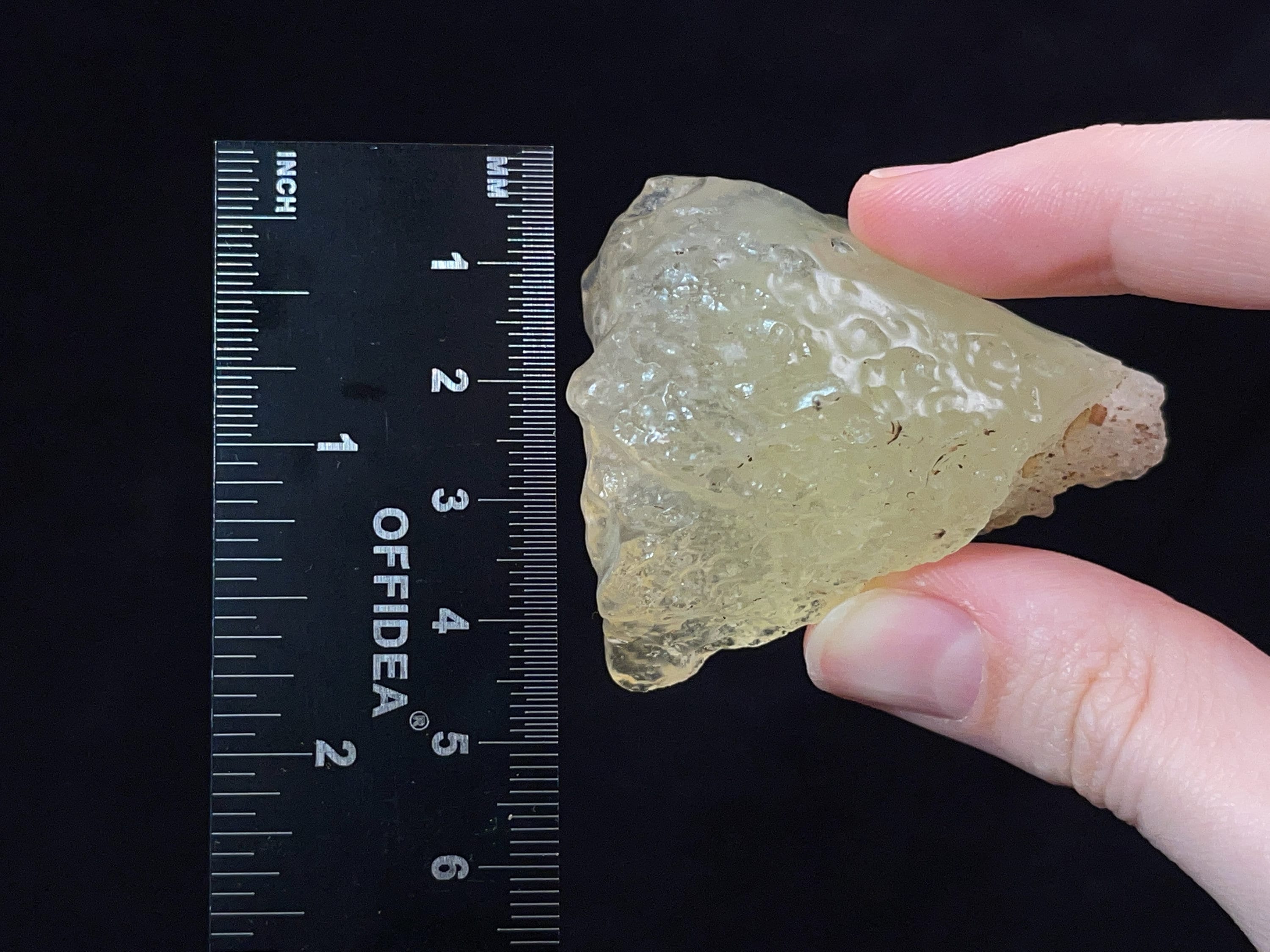 Libyan Desert Glass Raw Crystal - Rare 2A Grade Large 44.1g Metaphysical Healing Stones | Chakra Balancing, Meditation, Jewelry Making, Energy Work & Spiritual Healing
