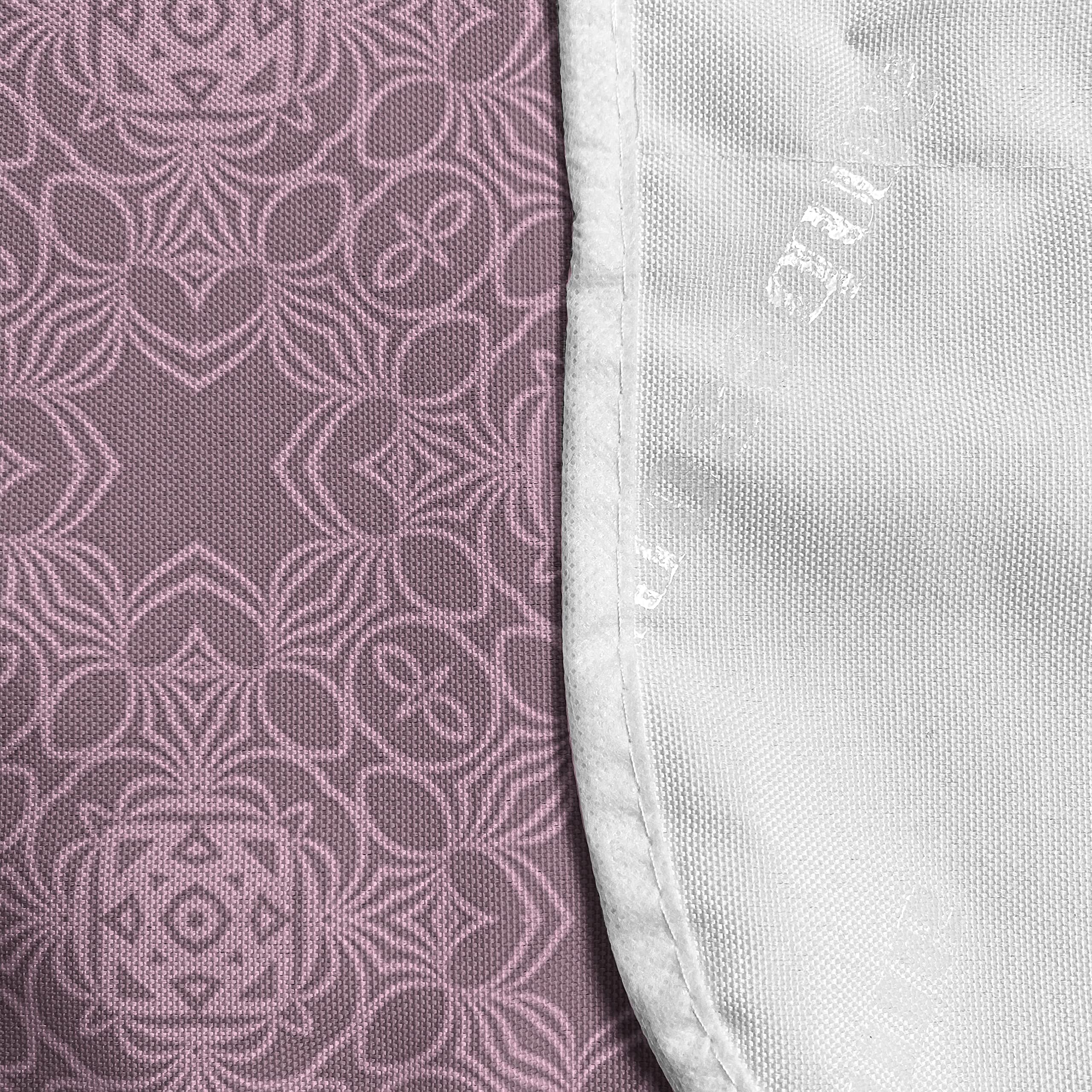 Ambesonne Oriental Microwave Oven Cover - Waterproof Damask Floral Design Kitchen Organizer with Pockets, 36