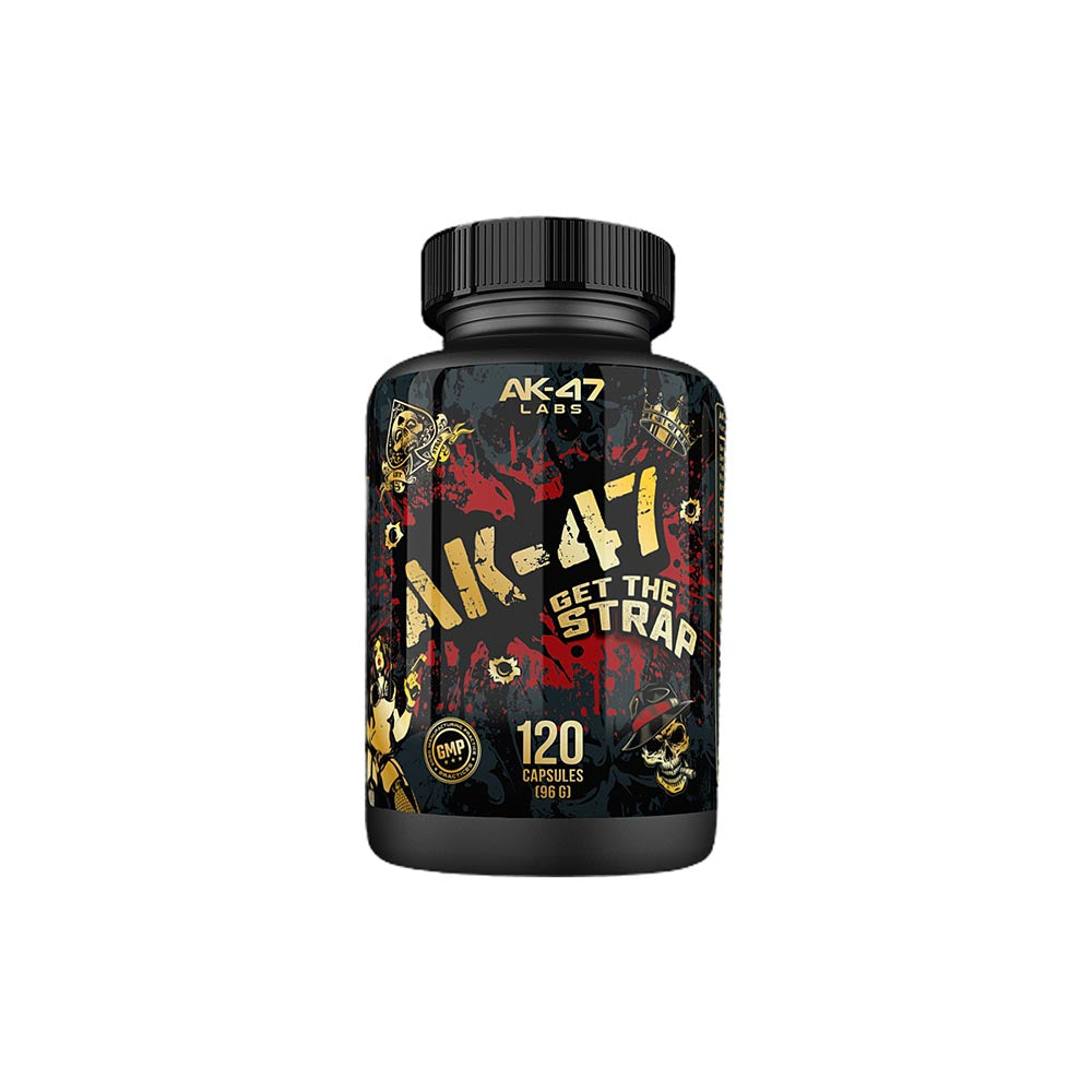 AK 47 Labs Get The Strap 120 Caps - Premium Muscle Recovery Supplement for Athletes & Bodybuilders | Post-Workout Recovery & Performance Enhancement
