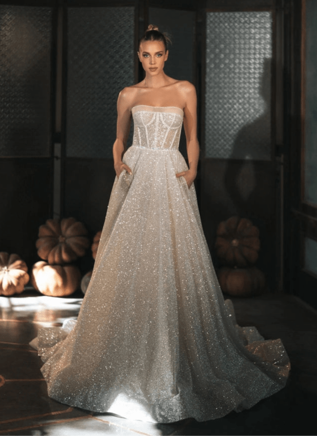 Berta 23 Size 12 Women's Dress - Elegant Party Gown for Evening Events, Weddings & Special Occasions