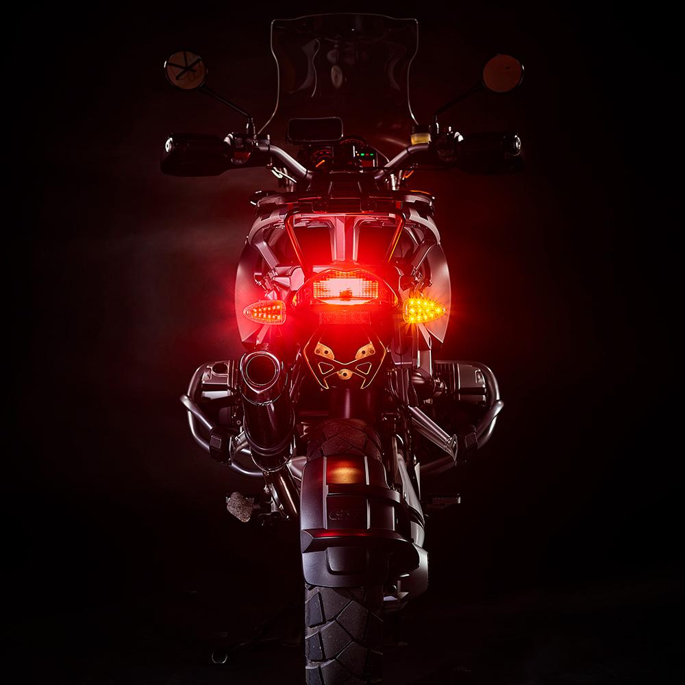Weiser 2-in-1 LED Rear Turn Signal & Brake Light Kit for BMW Motorcycles - Universal Fit, Bright Safety Lights - Perfect for Night Riding & Enhanced Visibility (Pair)