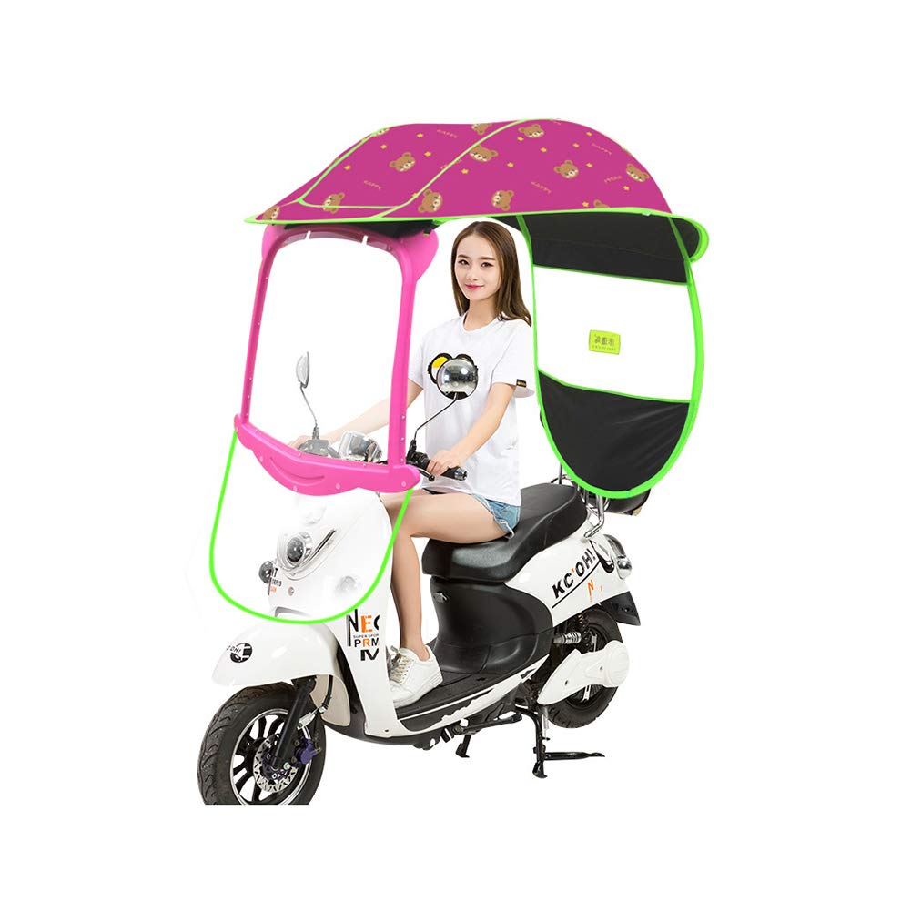 GFE Motorcycle Umbrella Sun Shade & Rain Cover, Universal Electric Car Canopy - Weather Protection for Outdoor Parking & Riding