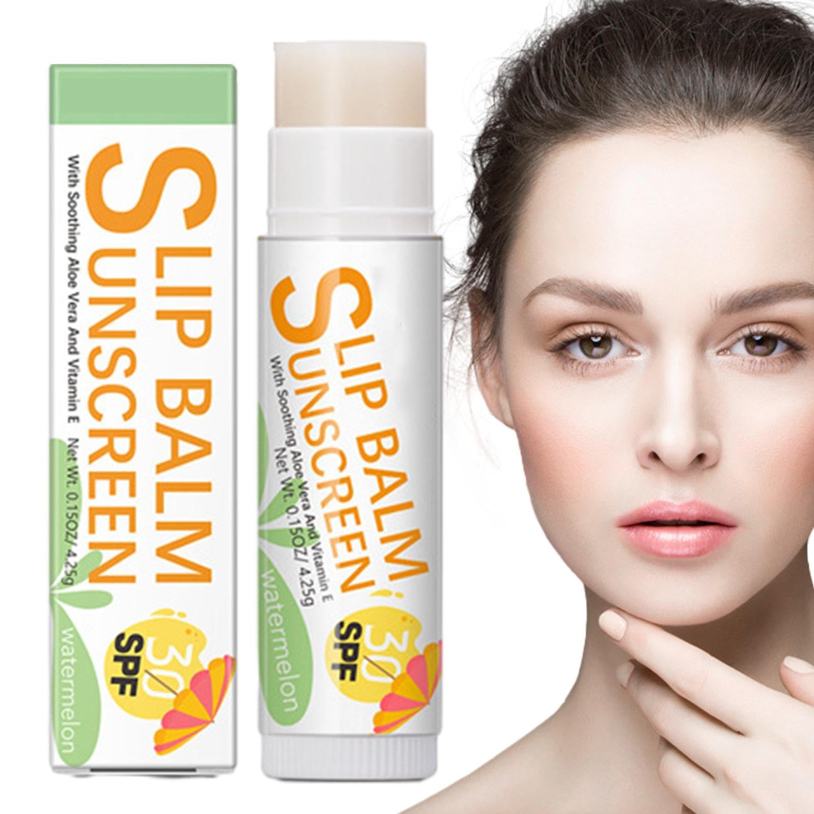 SPF 30 Lip Balm with Sun Protection - Hydrating & Moisturizing Lip Sunscreen for UV Protection - Travel Size Lip Balm for Dry, Chapped Lips - Perfect for Beach, Hiking & Outdoor Activities