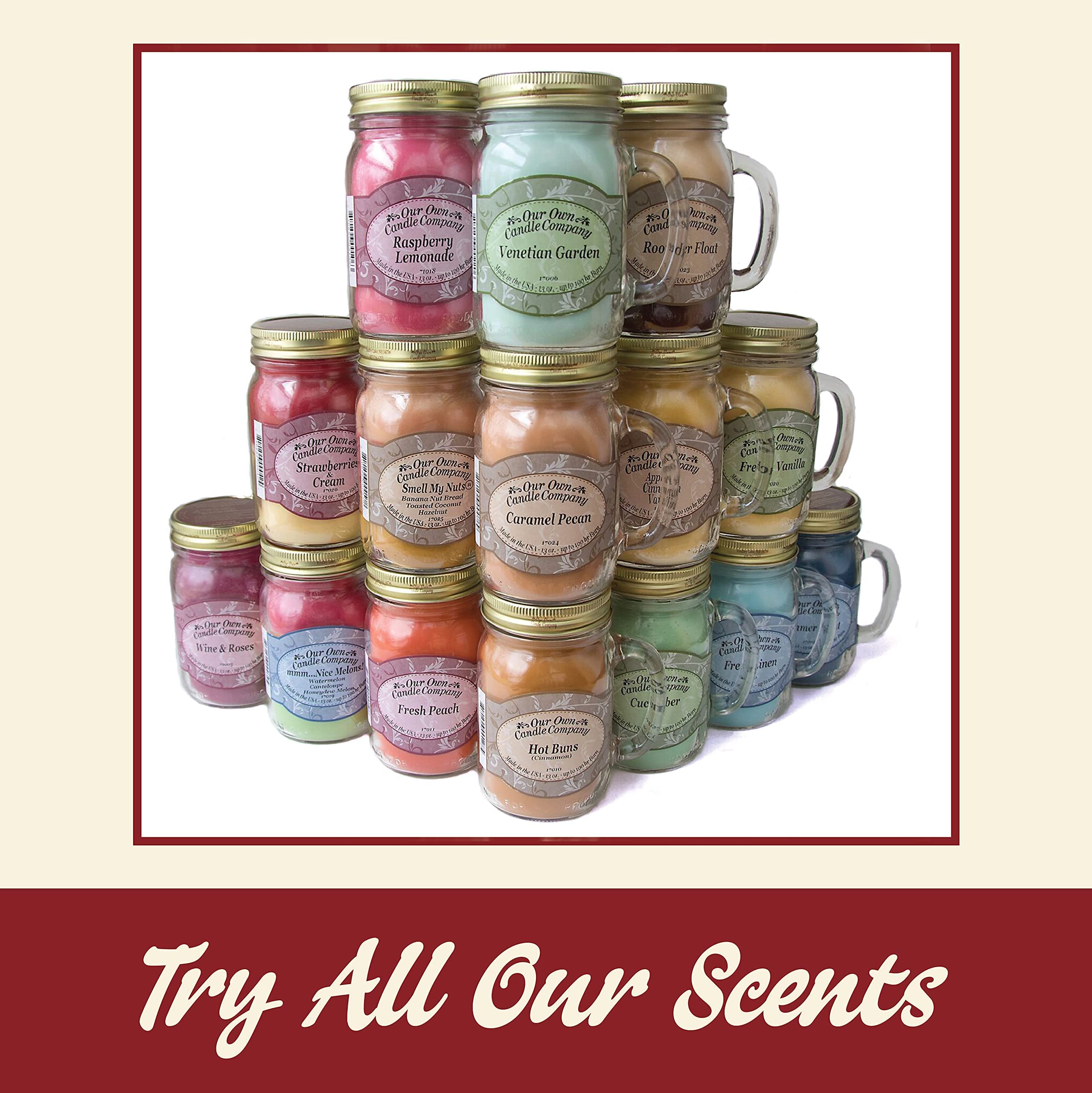 Snickerdoodle Scented Mason Jar Candle - 13oz Long-Lasting 100 Hour Burn Time - Handmade Soy Wax Candle for Home, Office & Relaxation - Perfect for Gifts, Aromatherapy & Cozy Evenings