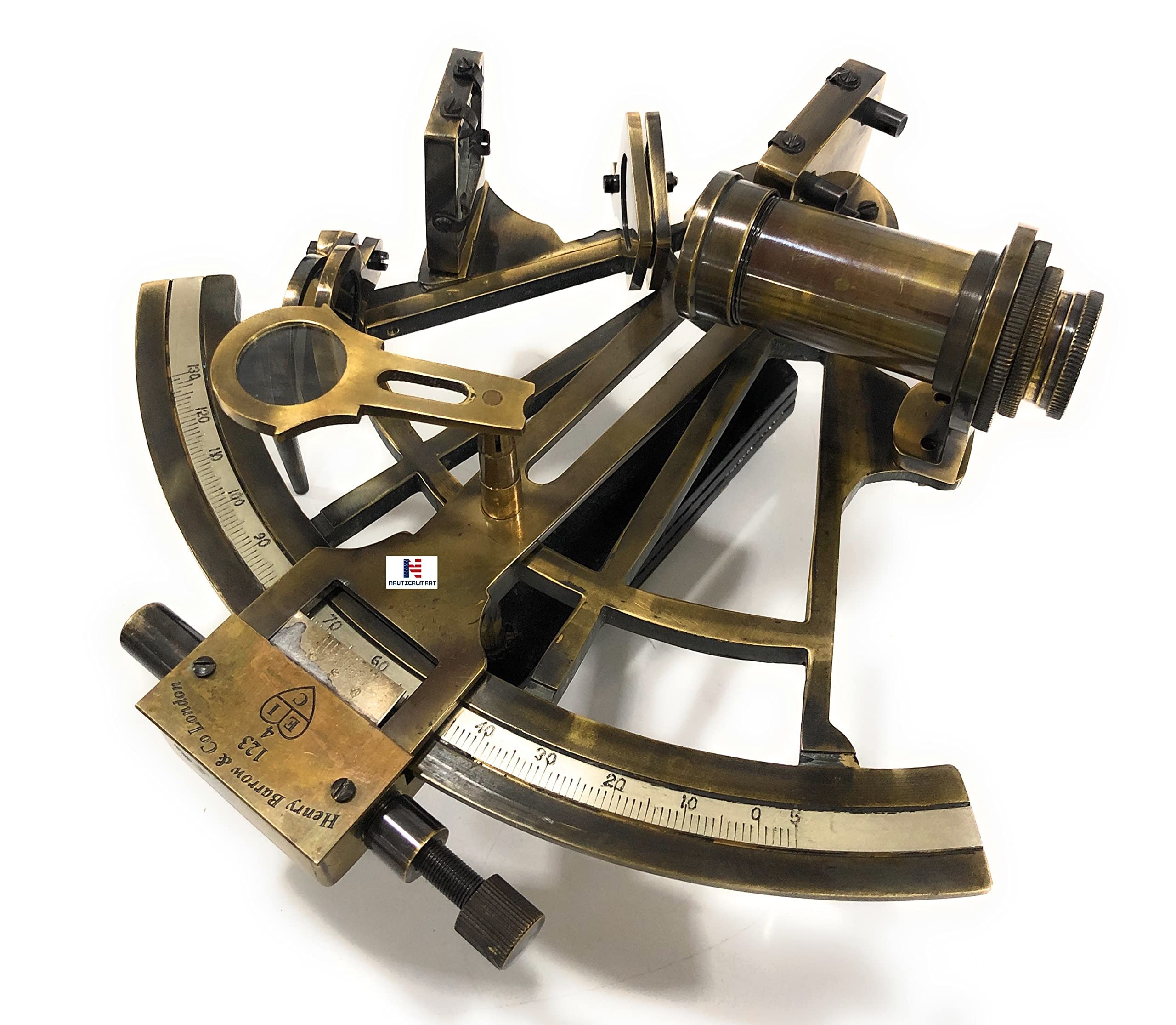 Vintage German Marine Sextant - Nautical Antique Collectible with Leather Box | Perfect for Sailors, Collectors & Home Decor