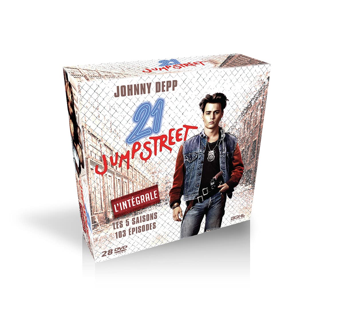 21 Jump Street Complete Series DVD Box Set - Seasons 1-5 (All Episodes) | PAL Region 2 Import from France | Perfect for TV Show Collectors and 80s Nostalgia Fans
