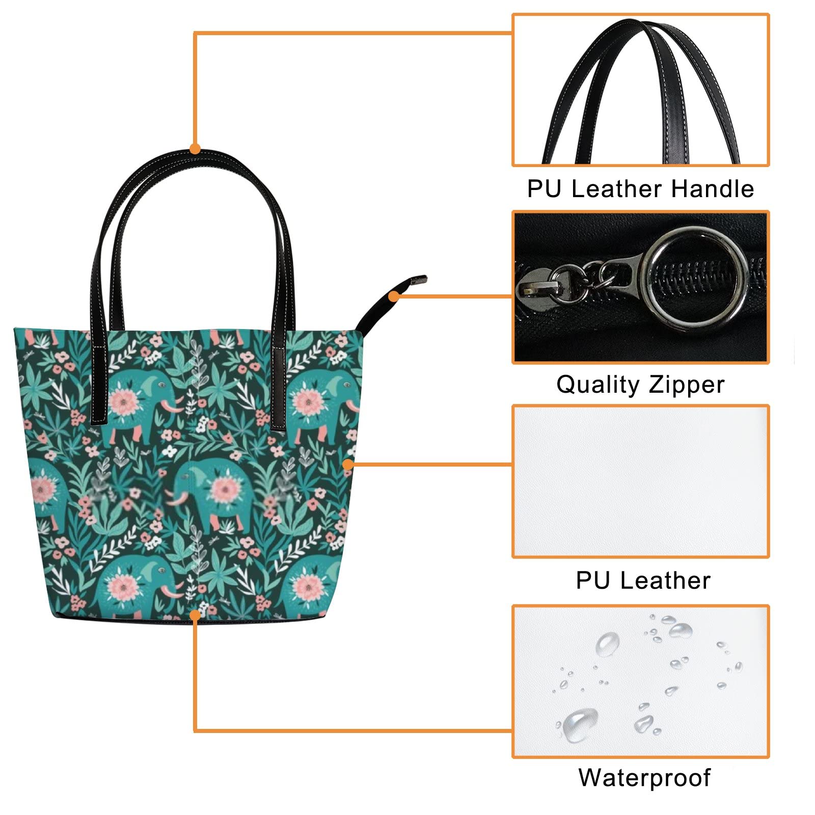 Premium Genuine Leather Tote Bag for Women - Stylish Crossbody Handbag with Adjustable Strap, Spacious Work Tote for Office, Travel & Shopping