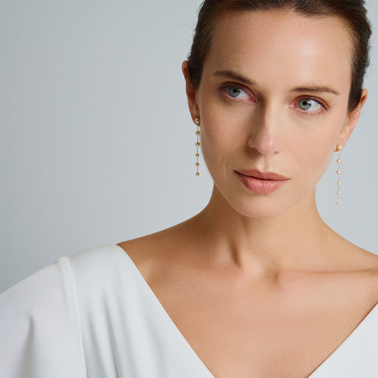 18K Gold Akoya Pearl Earrings for Women - Luxury Pearl Jewelry Gift for Wedding, Anniversary & Special Occasions