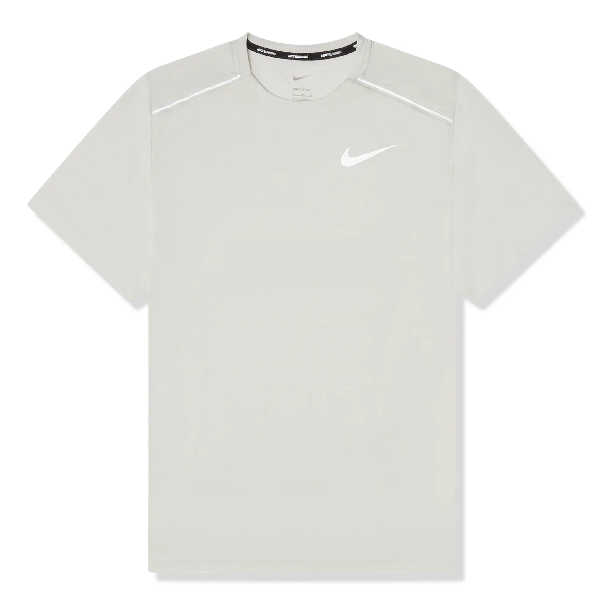 Nike Dri-FIT 1.0 Running Shirt for Men - Moisture-Wicking Beige Performance Tee for Jogging, Gym & Outdoor Workouts