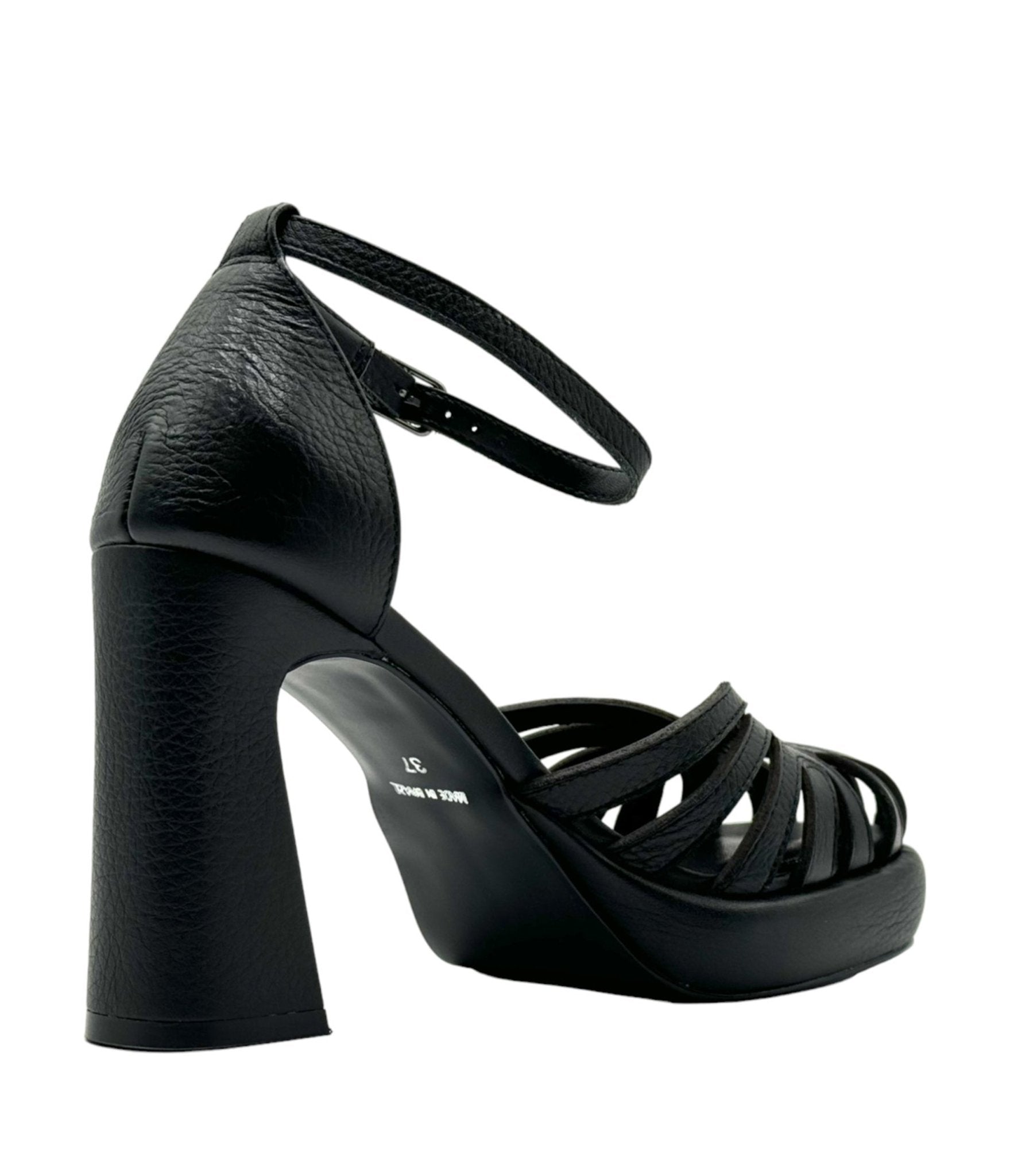 Chelsea Crew Black Karmel Retro Platform Heels for Women - Vintage 70s Style Chunky High Heels | Perfect for Parties, Weddings & Night Out Outfits