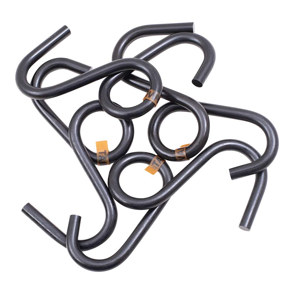 25-Piece Heavy Duty 7-Inch Steel S Hooks for Storage & Display - Wall Mount Hooks for Warehouse, Retail, Industrial & Garage Organization (Perfect for Hanging Tools, Shelving & Retail Displays)
