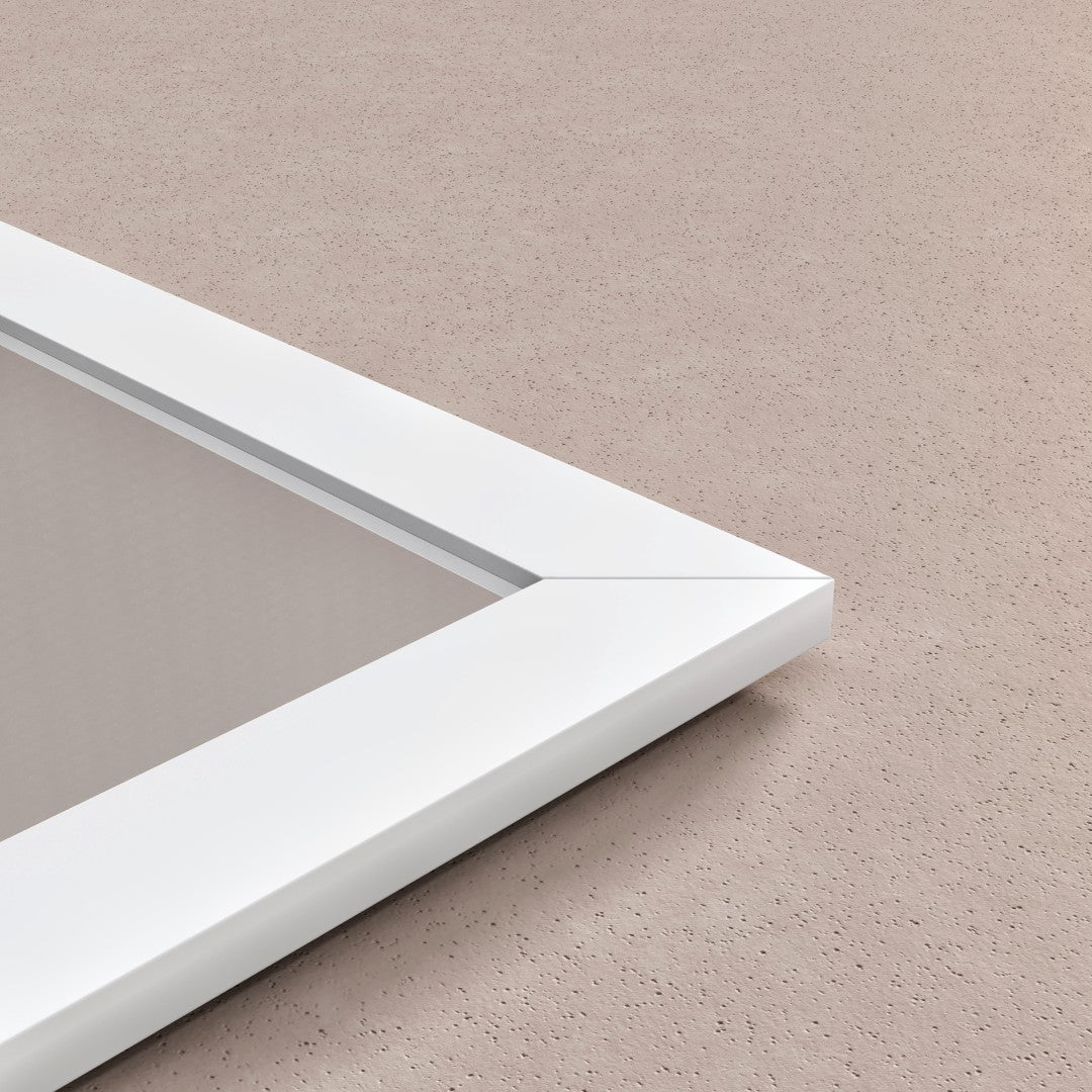 Eviva Acclaim 30x35 Inch White Wooden Framed Rectangular Wall Mirror - Perfect for Bathroom, Bedroom, or Entryway Decor