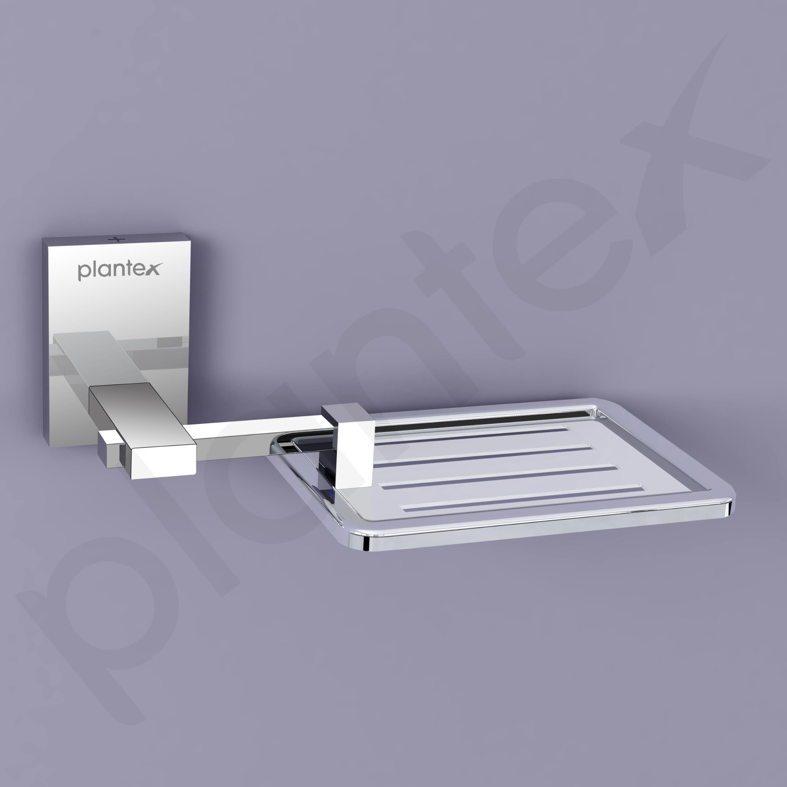 Plantex 304 Stainless Steel Soap Holder Stand - Chrome Bathroom Soap Tray & Soap Dish for Sink, Shower, and Wash Basin - Rustproof Soap Stand for Kitchen & Bathroom Accessories - Perfect for Home, Hotel, and Spa Use
