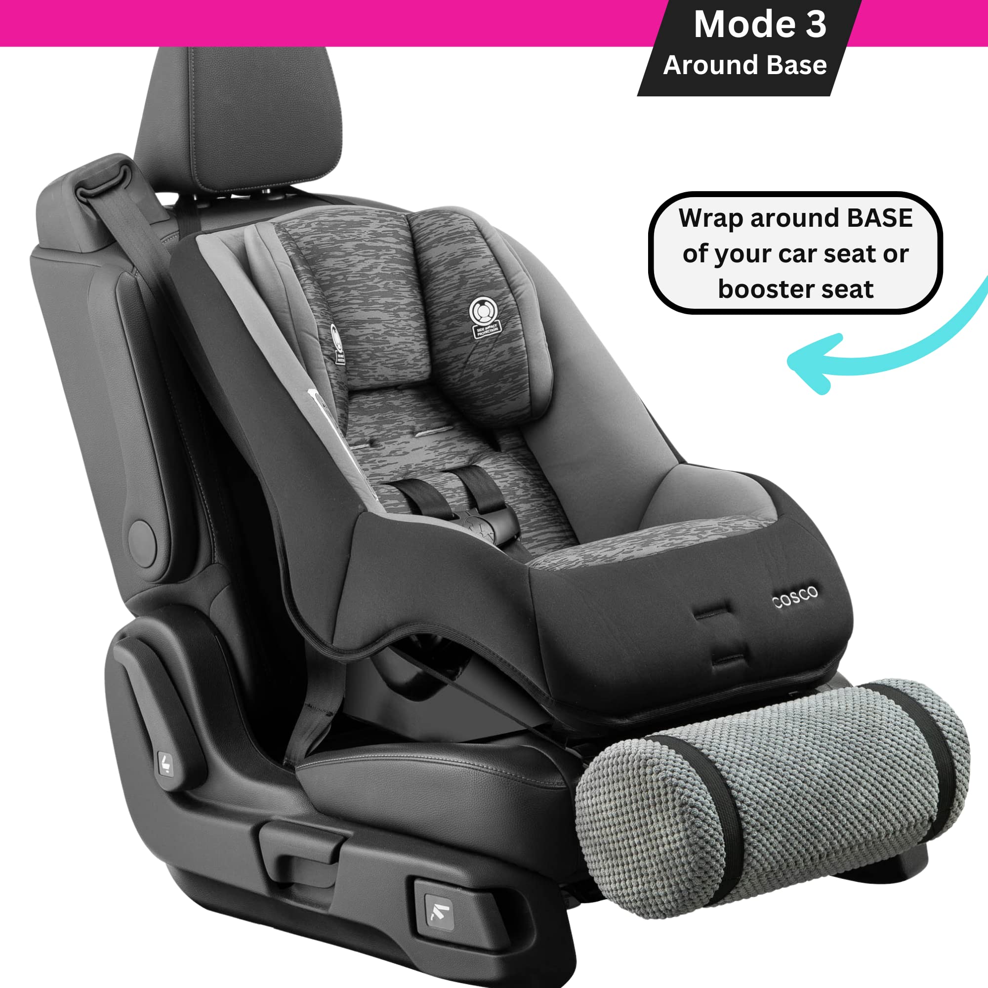 SWANOO Adjustable Car Seat Foot Rest for Kids - Comfortable Travel Support for Long Rides | Car Seat Accessories for Toddlers | Perfect for Road Trips and Family Vacations