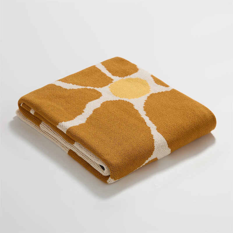 Blossom Meadow Woven Throw Blanket - Soft Cozy Knit Blanket for Couch, Bed & Sofa - Perfect for Home Decor, Gift & Winter Warmth
