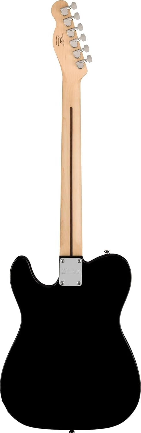 Squier 6 String Solid-Body Electric Guitar for Beginners - Right-Handed, Black (0373452506) | Perfect for Rock, Blues & Practice Sessions