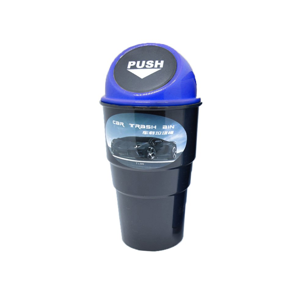 Portable Mini Car Trash Can - Small Plastic Garbage Bin for Vehicles, Auto Waste Storage Organizer - Perfect for Road Trips, Commuting & Keeping Your Car Clean