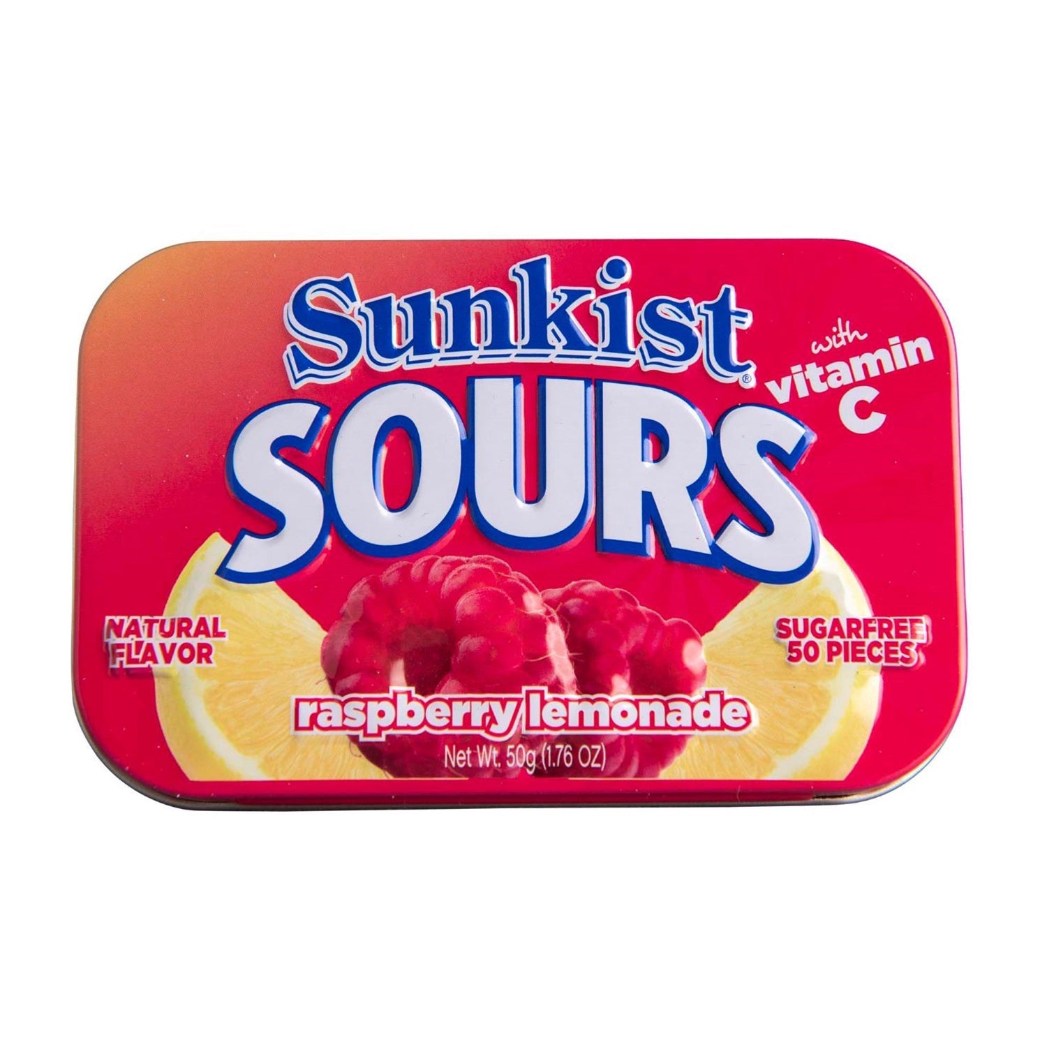 Big Sky Sour Raspberry Lemon Sugar Free Mints in Tin - 6 Count Box | Refreshing Breath for Office, Travel & After Meals