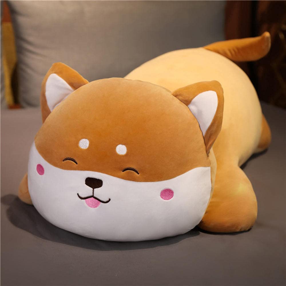 Soft Brown Plush Dog Toy - 40Cm Stuffed Animal Pillow for Kids, Cute Gift for Girls Birthday & Home Decor - Perfect for Cuddling, Playtime, and Nursery Decorations