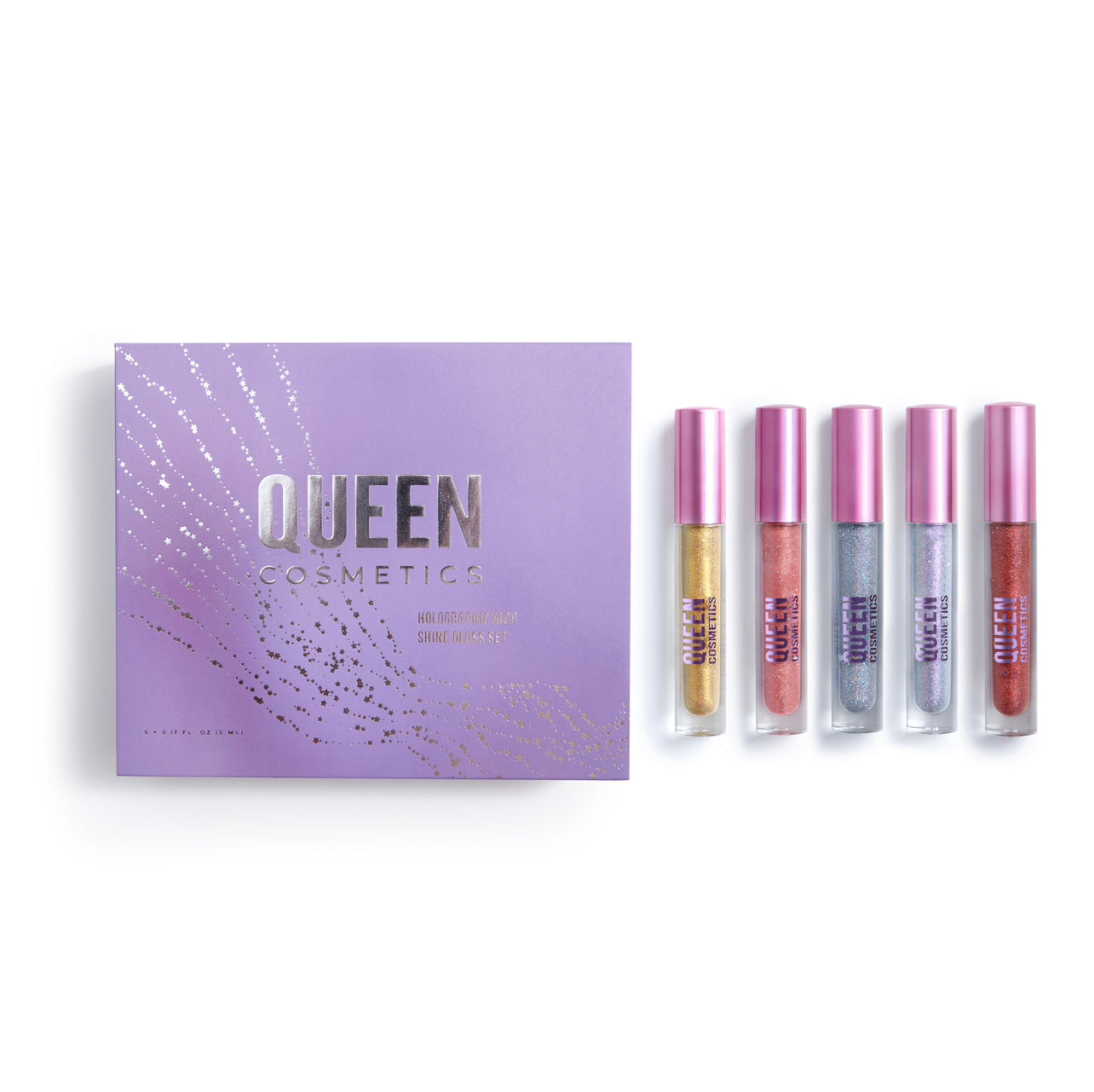 Holographic Gloss PR Box - Shimmering Cosmetic Packaging for Makeup & Beauty Products | Perfect for Lip Gloss, Nail Polish & Gift Sets