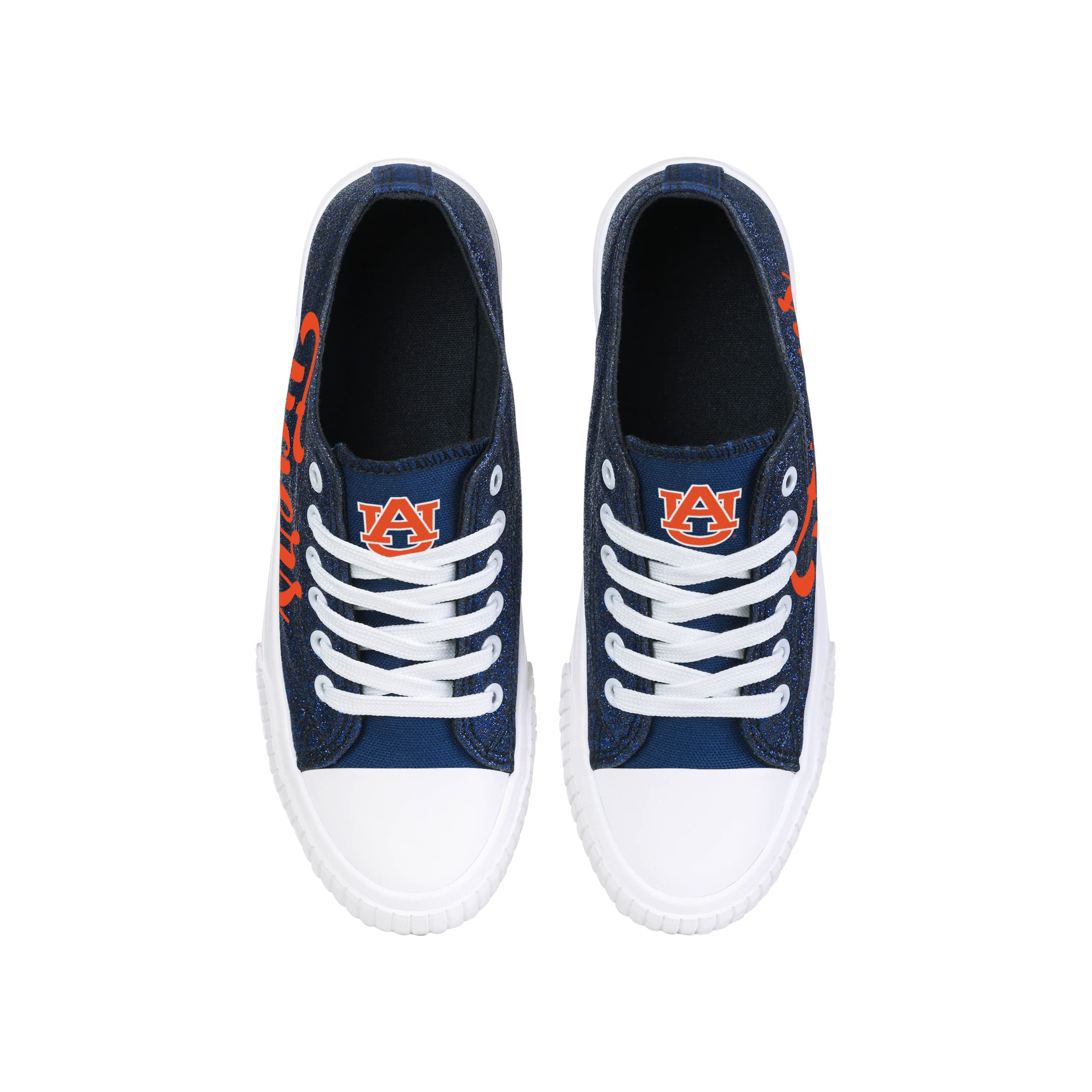 FOCO Women's NCAA College Team Logo Fashion Low Top Canvas Sneakers - Comfortable Casual Shoes for School, Sports & Everyday Wear