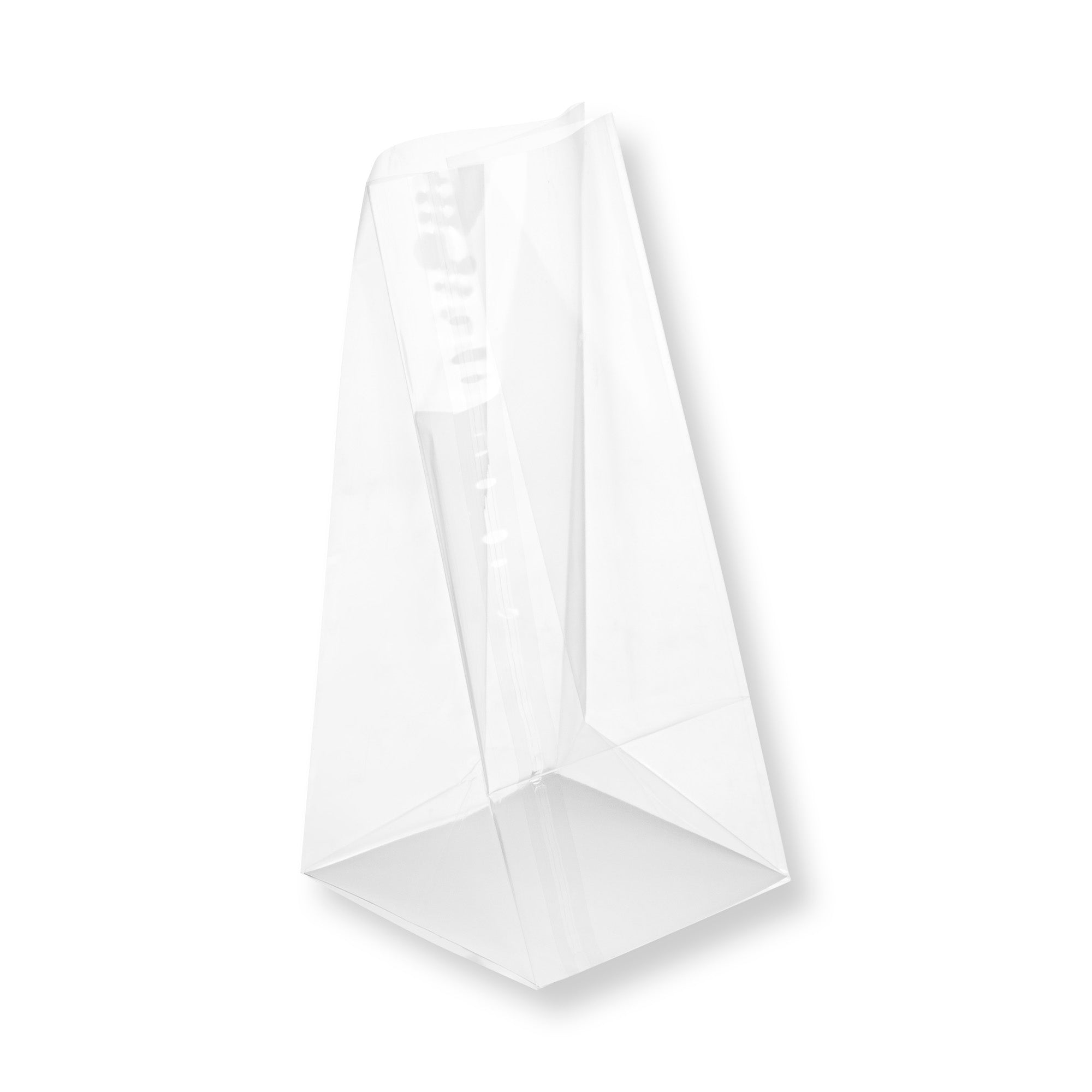 Clear Plastic Gusset Bags with Flat Bottom - 4
