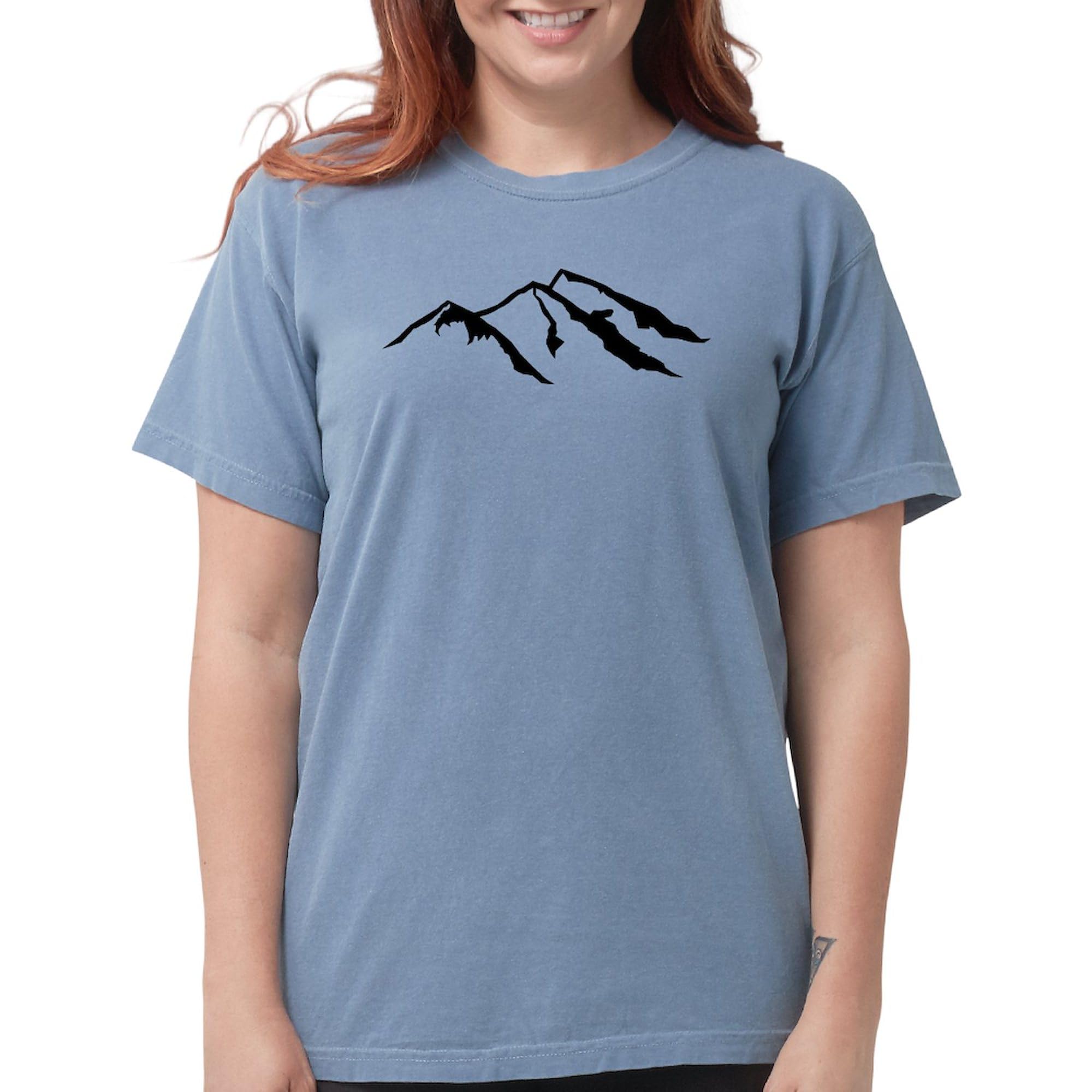 Women's Comfort Colors Mountains Graphic T-Shirt | Soft & Stylish Casual Tee for Hiking, Travel & Everyday Wear