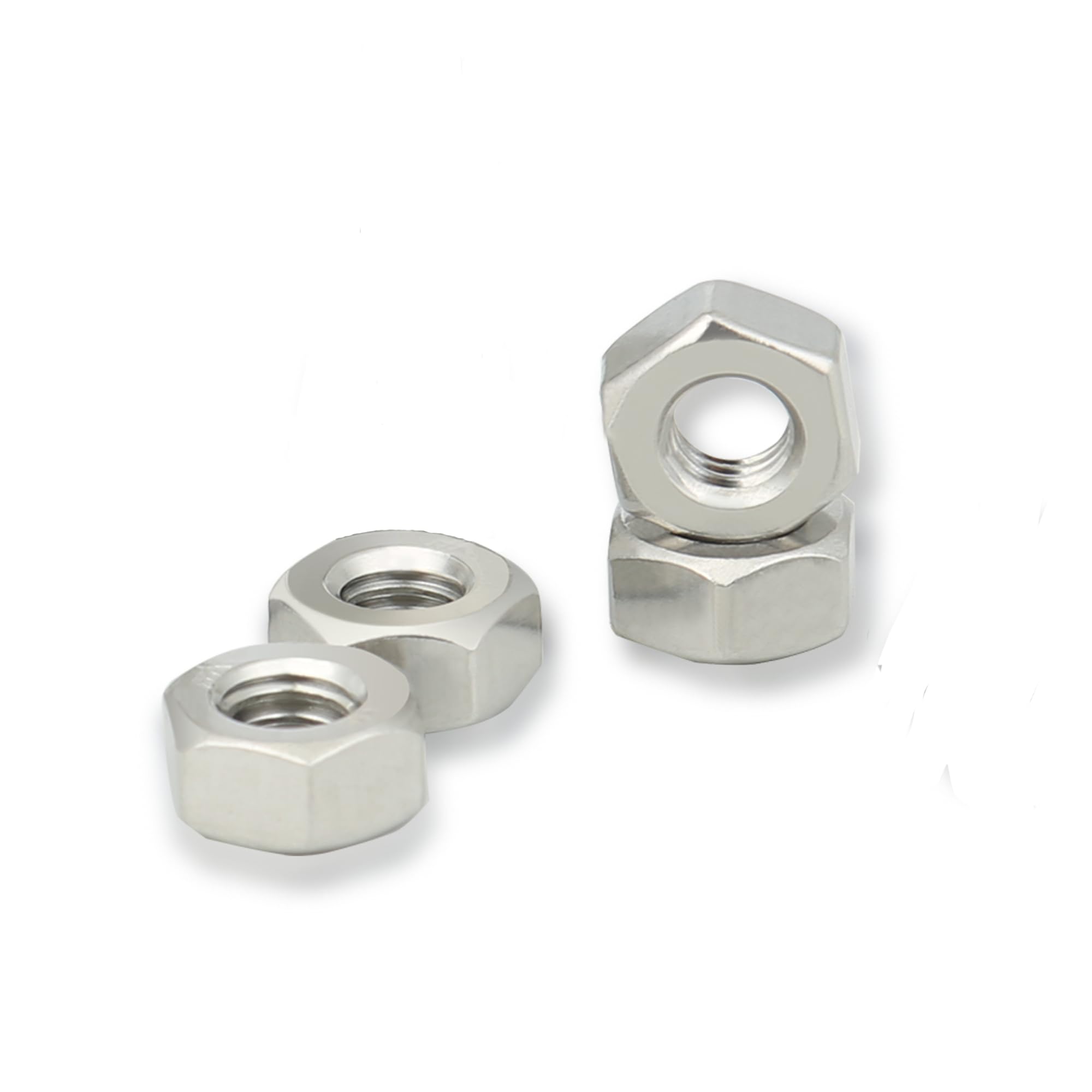 Stainless Steel Hex Nuts M10 Coarse Thread - 20 Pack Heavy Duty Hexagon Nuts for Professional Mechanics, Repairmen & DIY Projects - Perfect for Automotive, Machinery & Construction Applications