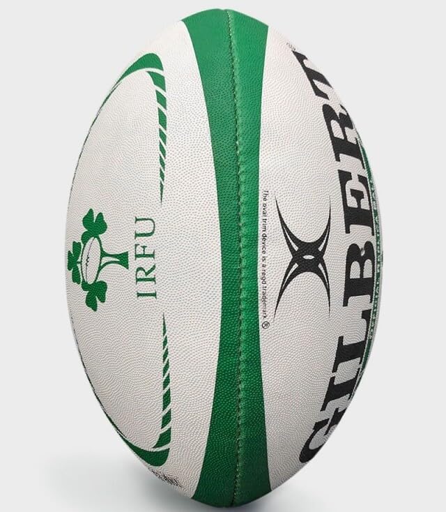 Gilbert Ireland Rugby Ball - Official Mini Size, Green, 1 Pack - Perfect for Training, Collecting & Rugby Gifts