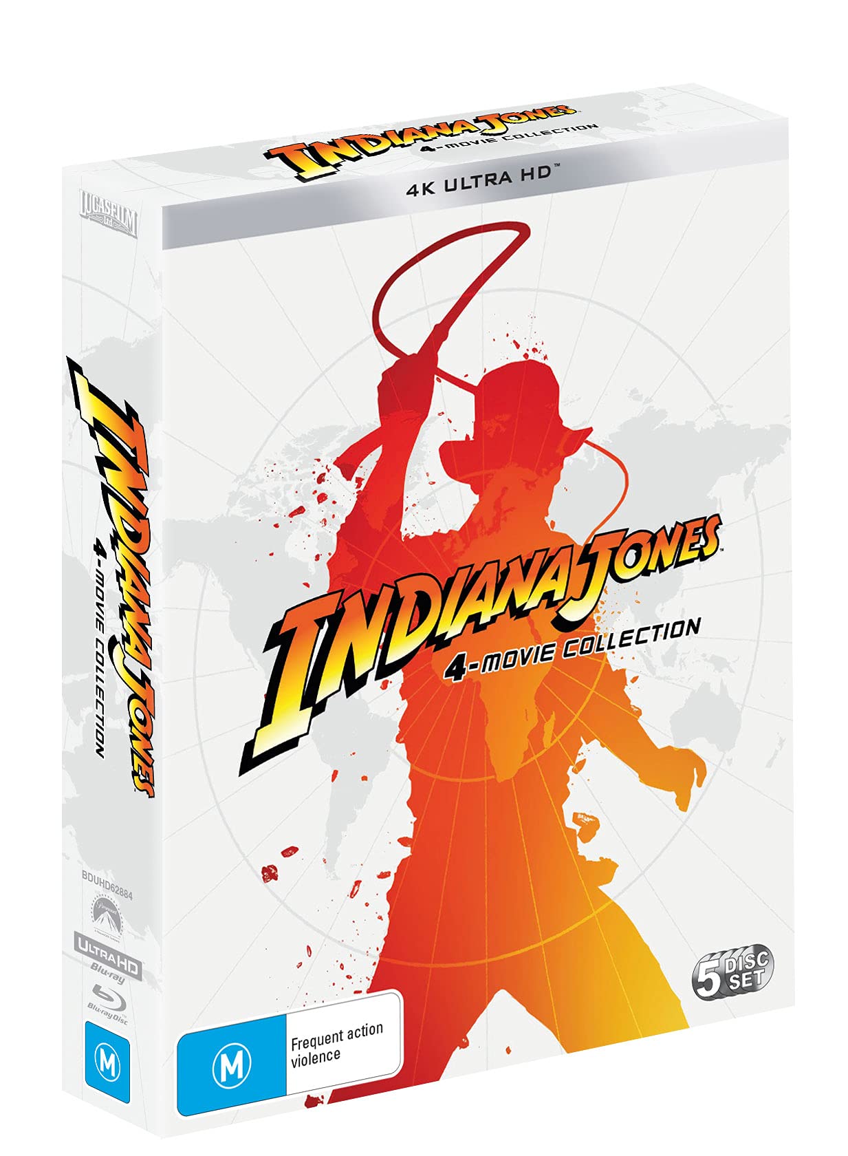 Indiana Jones: The Complete Adventures 4K Ultra HD Blu-ray | Region Free | Action-Adventure Movie Collection for Home Theater & Movie Nights