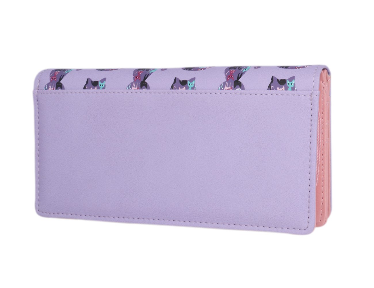 Stylish Women's PU Leather Cat Wallet with Tassel & Zipper - Cute Card Holder Purse for Everyday Use, Gifts & Travel Accessories